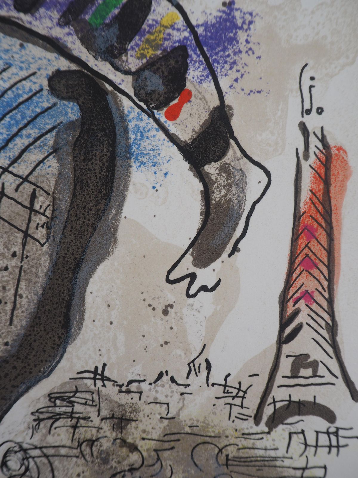 Marc Chagallthe Blue Cow   Original Lithograph   Mourlot #4881967 photo buy