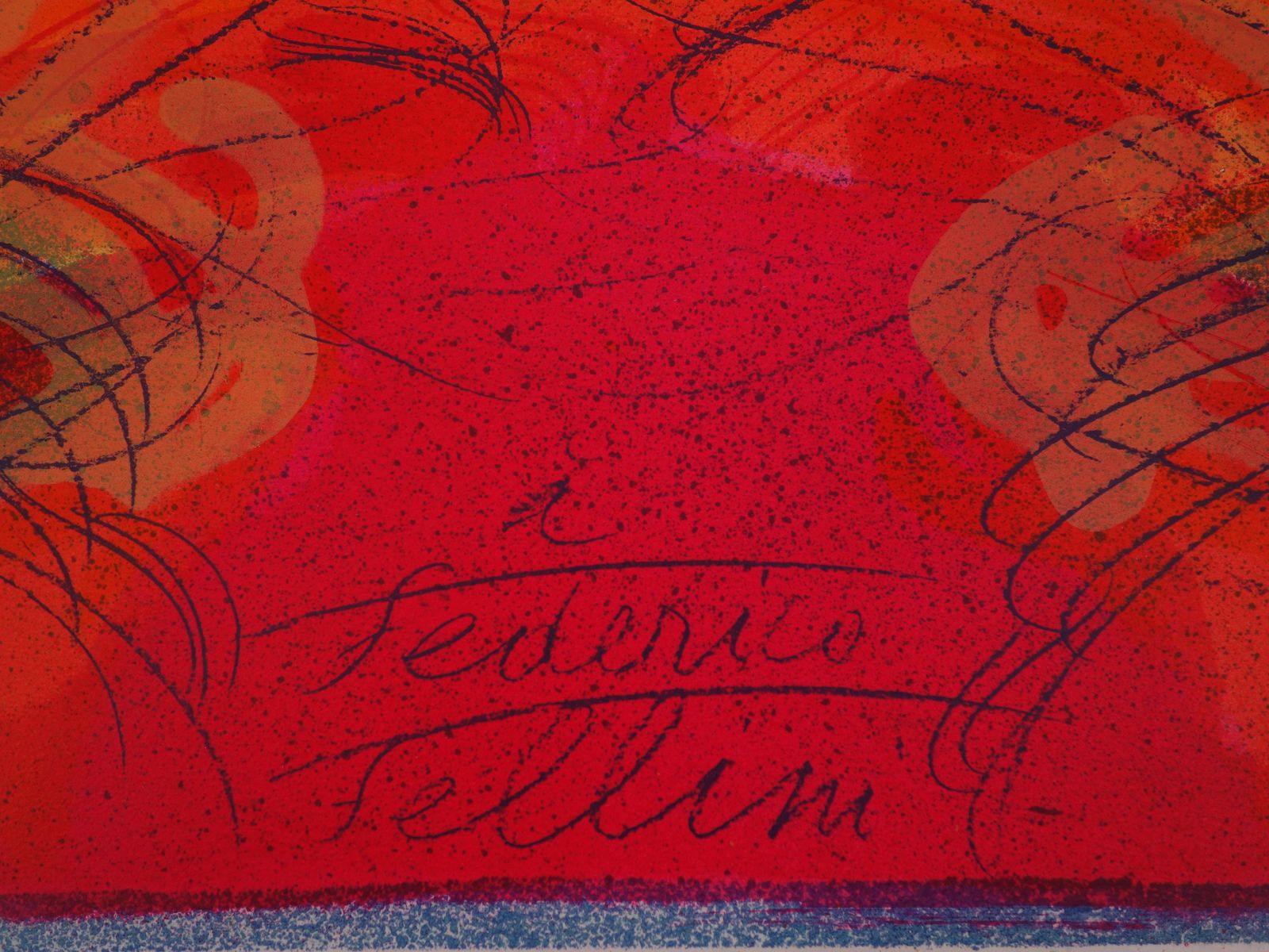 Jean Messagiermonument For Federico Fellini   Original Handsigned Lithograph   100 Ex1976 photo 340.0