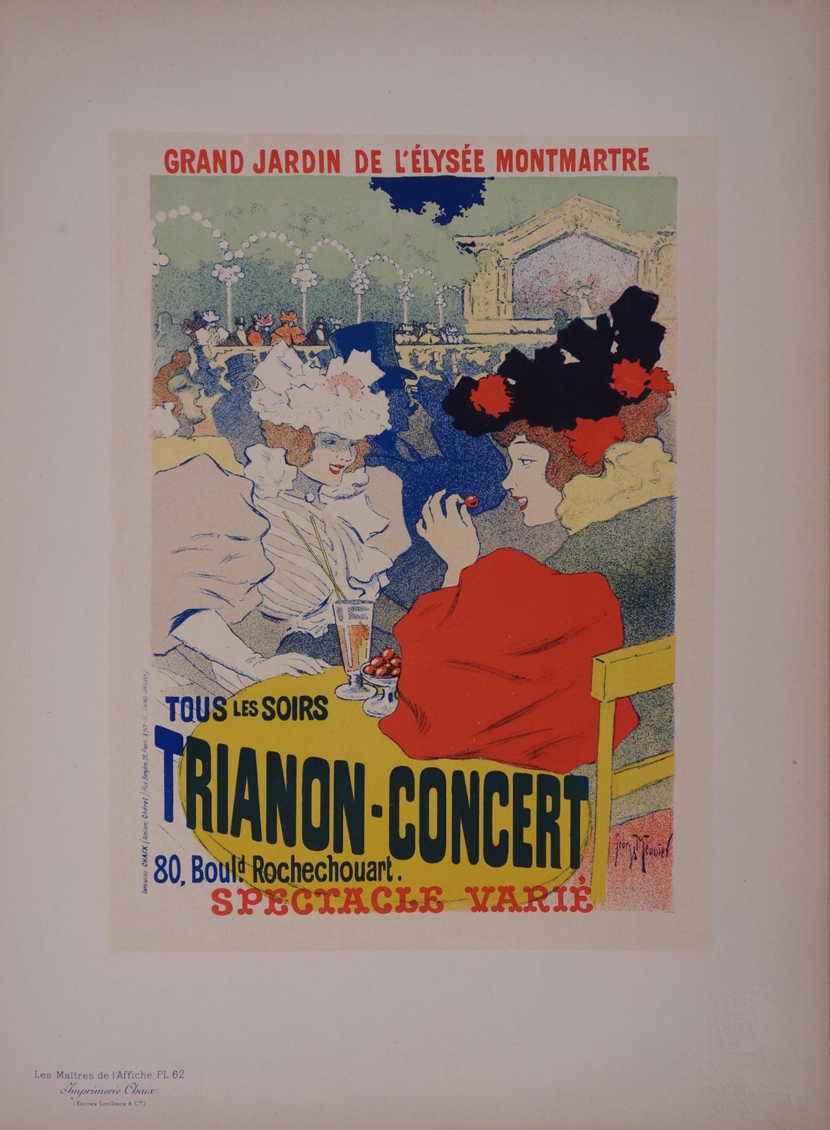Georges Meuniermontmartre Café   Lithograph, 18971897