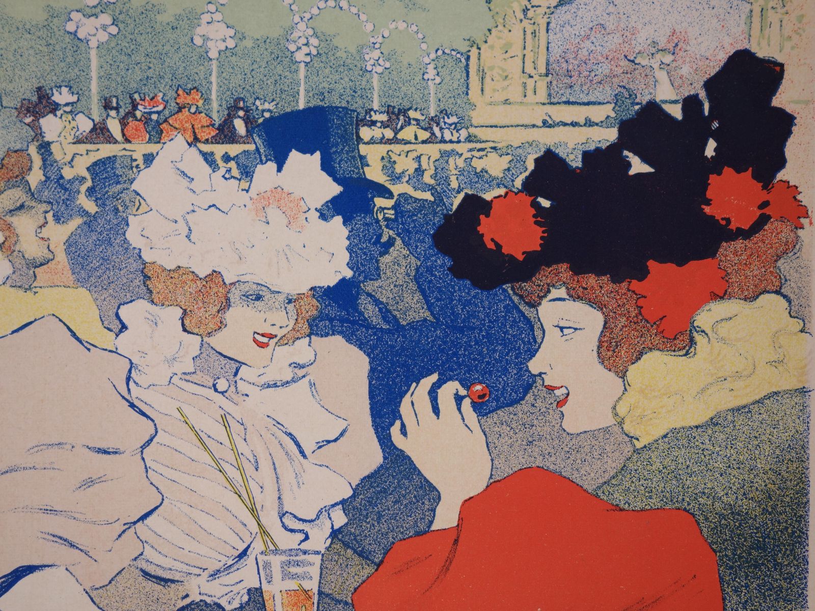 Georges Meuniermontmartre Café   Lithograph, 18971897 photo for sale