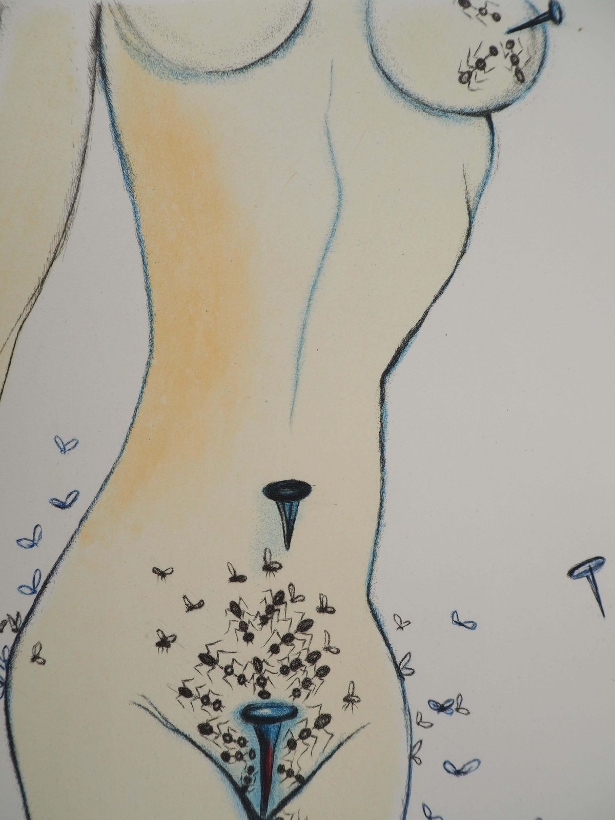 Salvador Dalí­Casanova : Spiky Woman   Original Etching (Field #67 4 B)1967 photo Art
