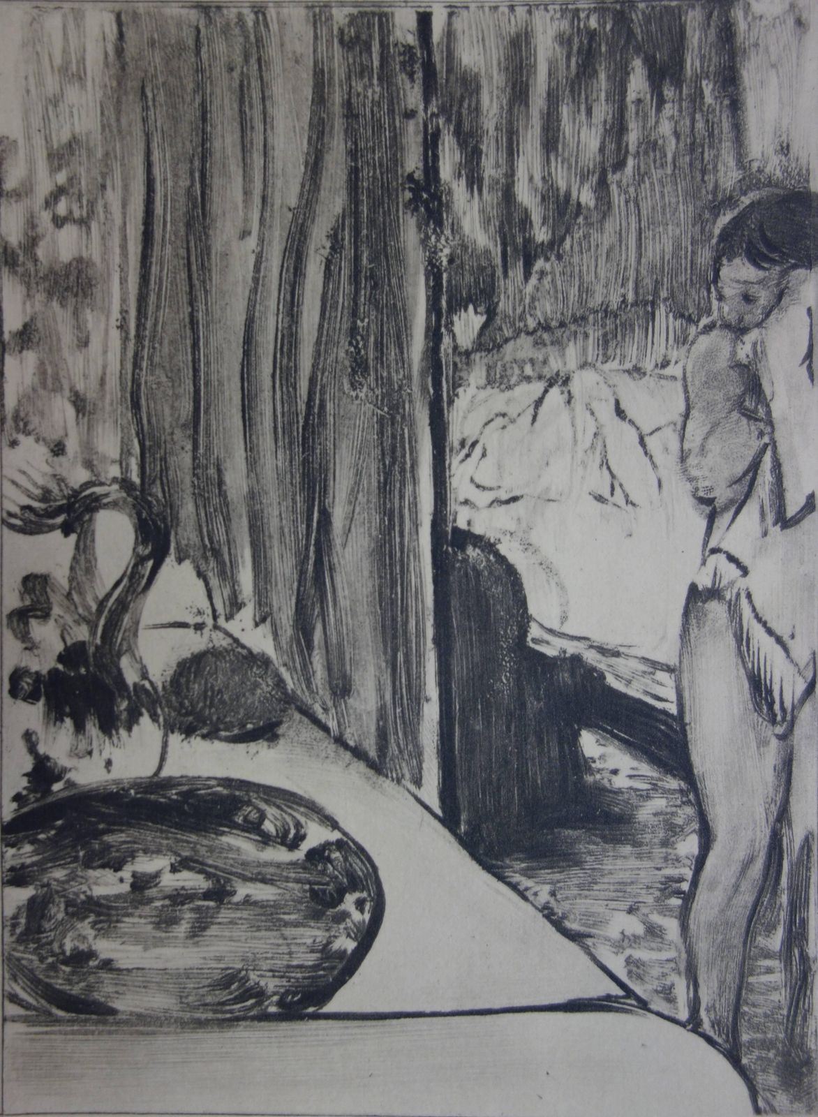 (After) Edgar Degaswhorehouse Scene : The Toilet   Etching1935 photo Art