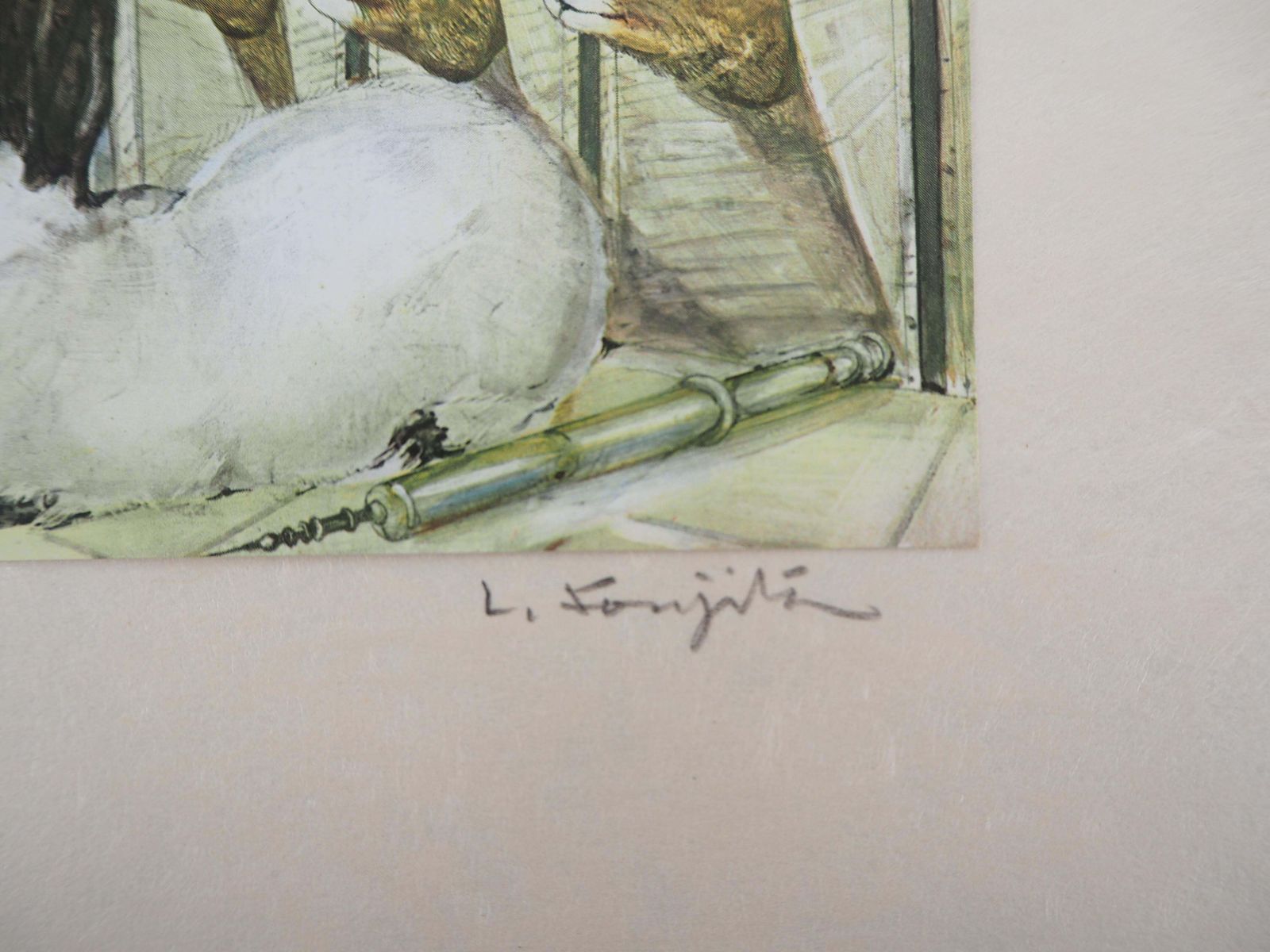 Leonard Tsuguharu Foujitayoung Veterinarian   Handsigned Heliogravure, 19591959 photo for sale