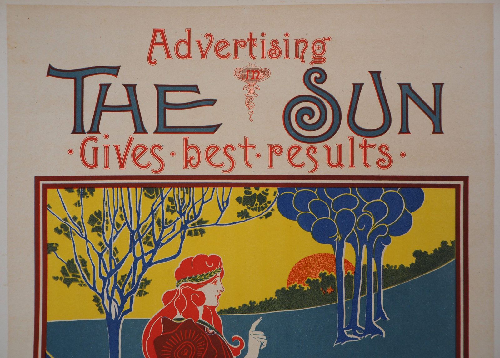 Louis Rheadthe Sun   Original Lithograph (Les Maîtres De L'affiche), 18951895 photo vintage