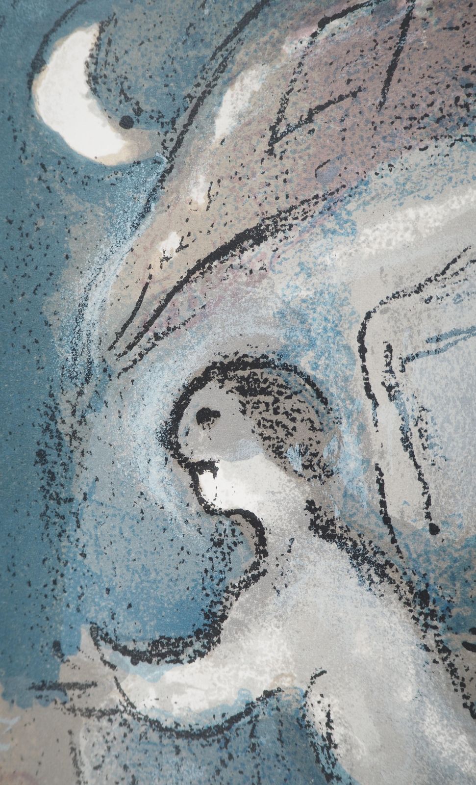 Marc Chagallthe Bible : The Escape Of David   Original Lithograph (Mourlot #250)1960 photo Art
