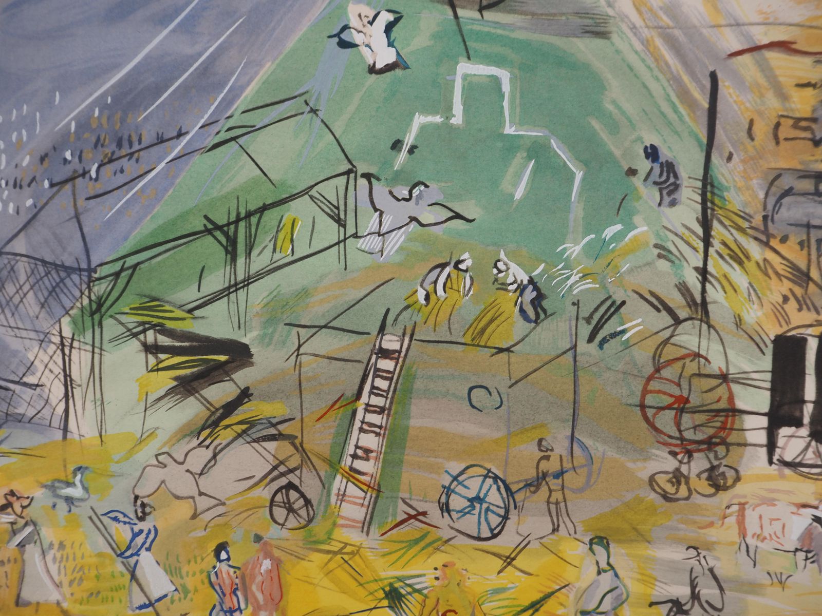 Raoul Dufysummer : Harvest Time   Original Lithograph1953 photo for sale