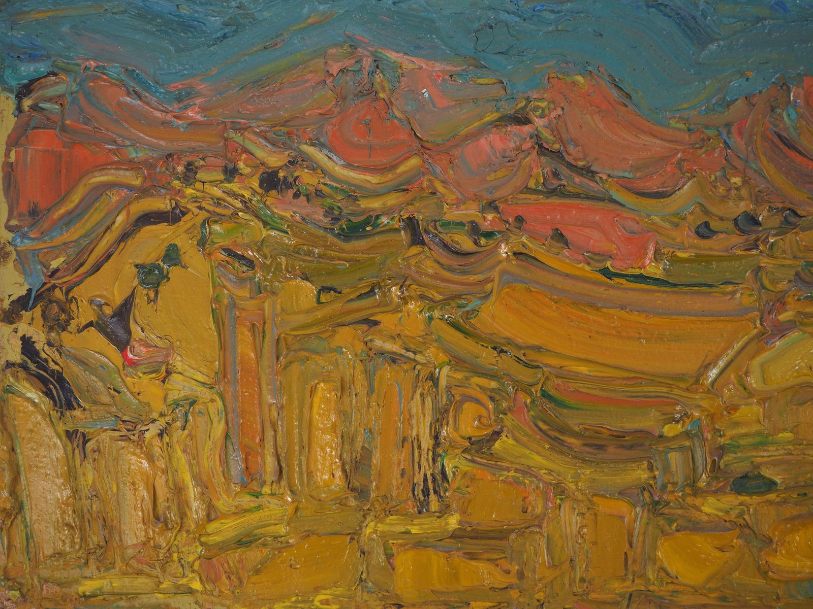 André Cottavozrise Of The Sun In Provence   Original Oil Painting, Signed photo Art