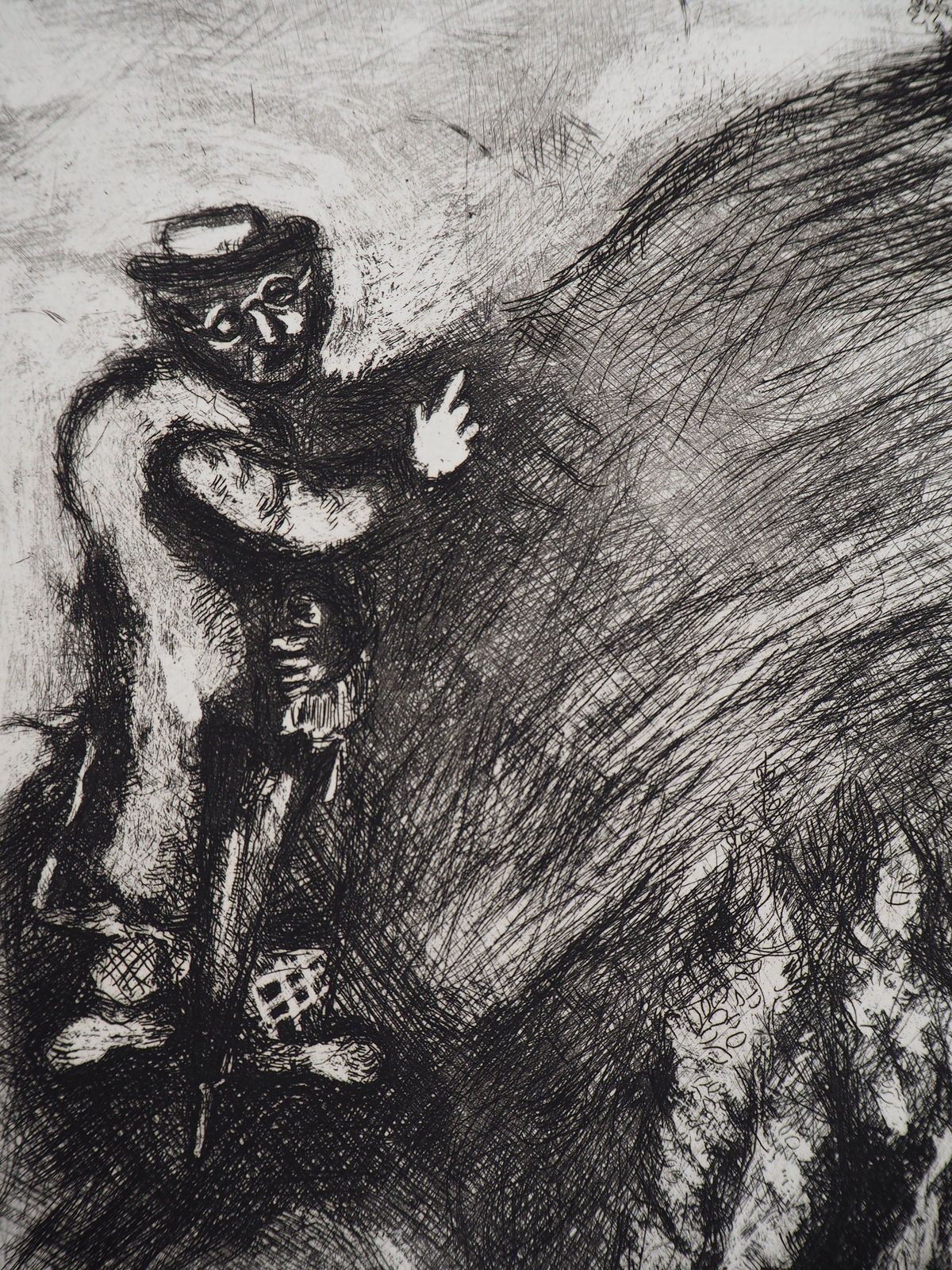 Marc Chagallthe Child And The Professor   Original Etching   Ref. Sorlier #1041952 photo for sale
