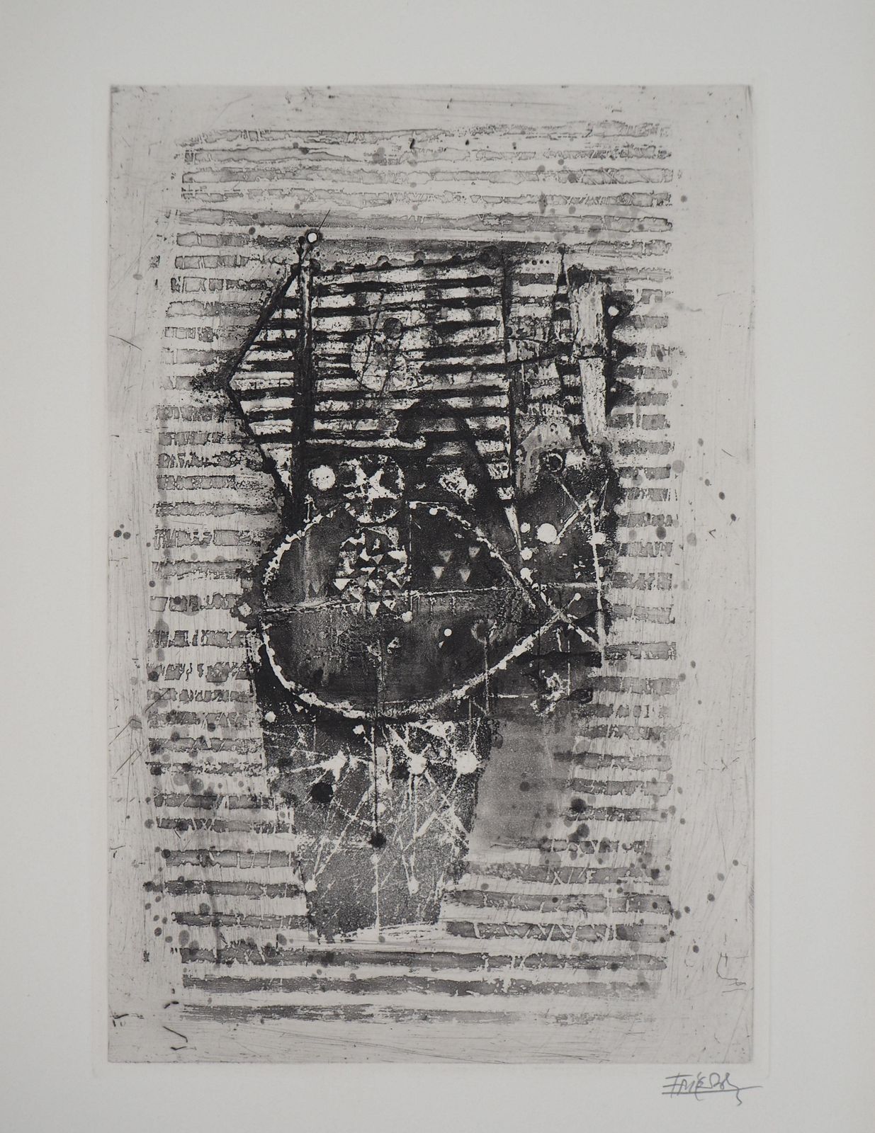 Johnny Friedlaenderfishes   Original Handsigned Etching, 19631963 photo for sale