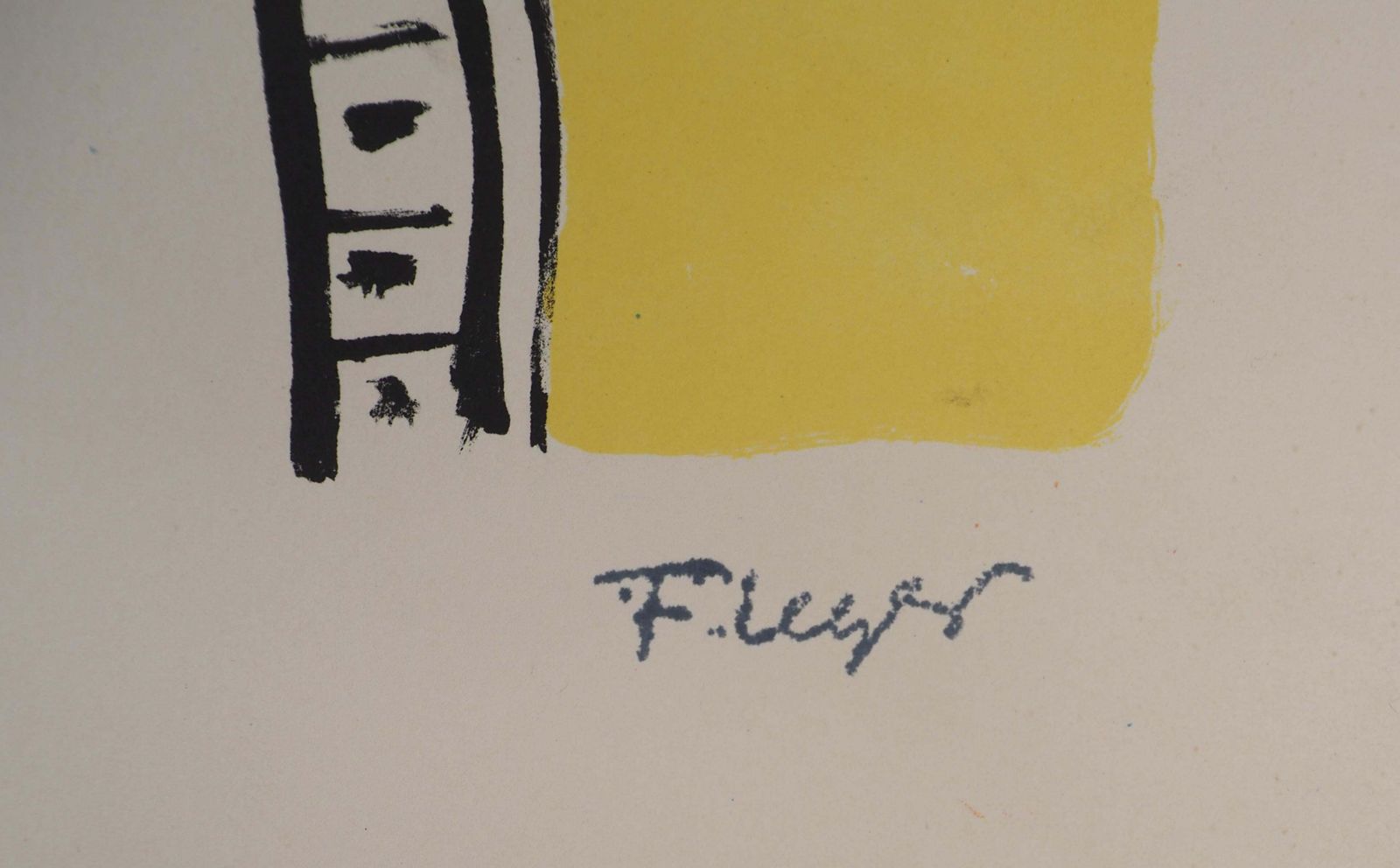 Fernand Légerthe City, The Viaduct   Original Lithograph, Handsigned, 19591959 photo furniture