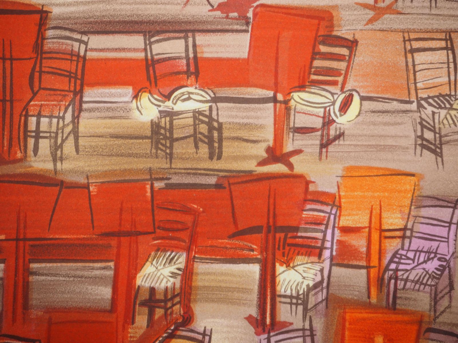 Raoul Dufyorchestra : Intermission   Lithograph (Mourlot) photo 170.0