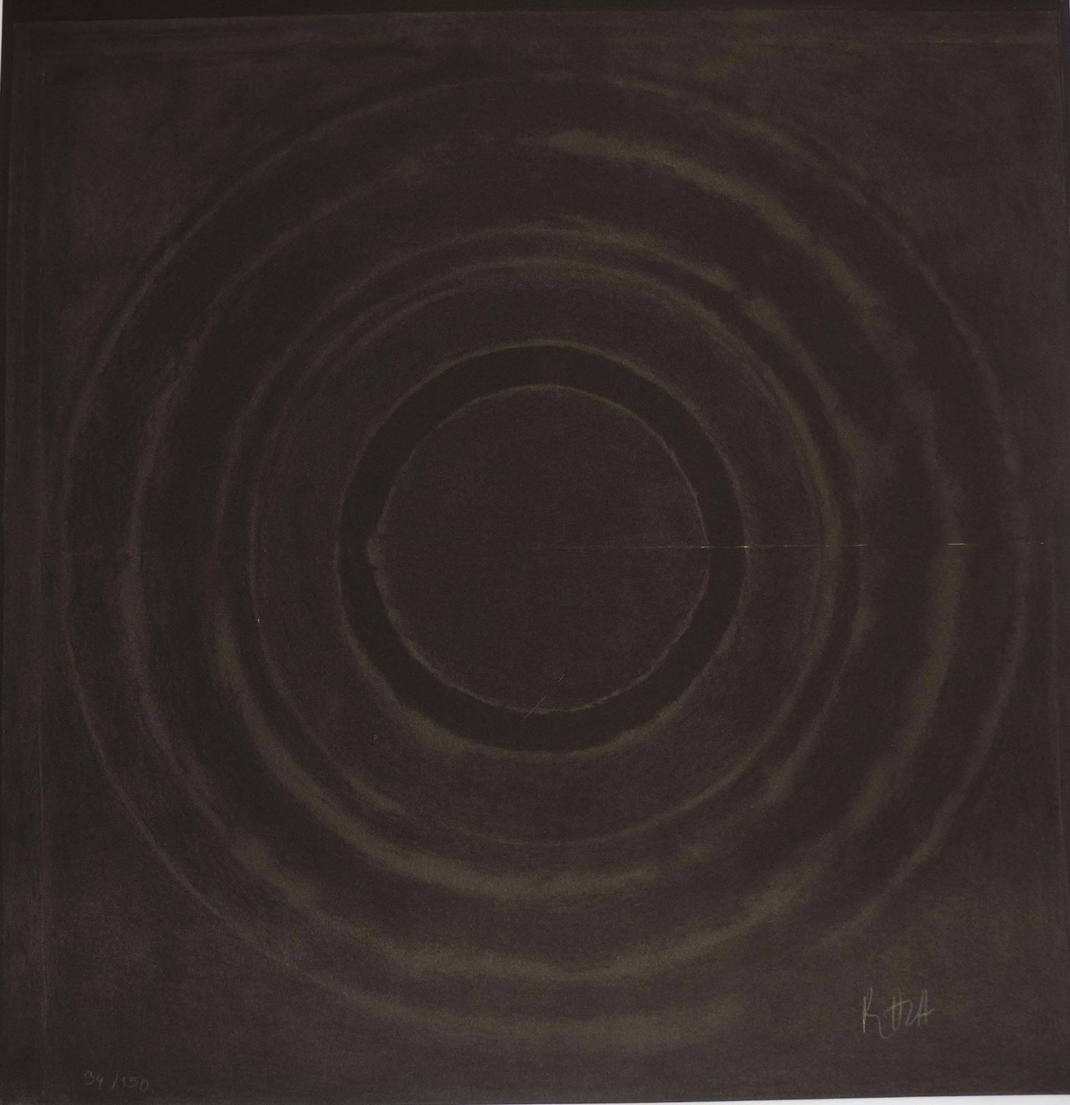 Sayed Haider Razaprakriti Bindu   Original Handsigned Lithograph   150 Copies (India)2008 photo Art