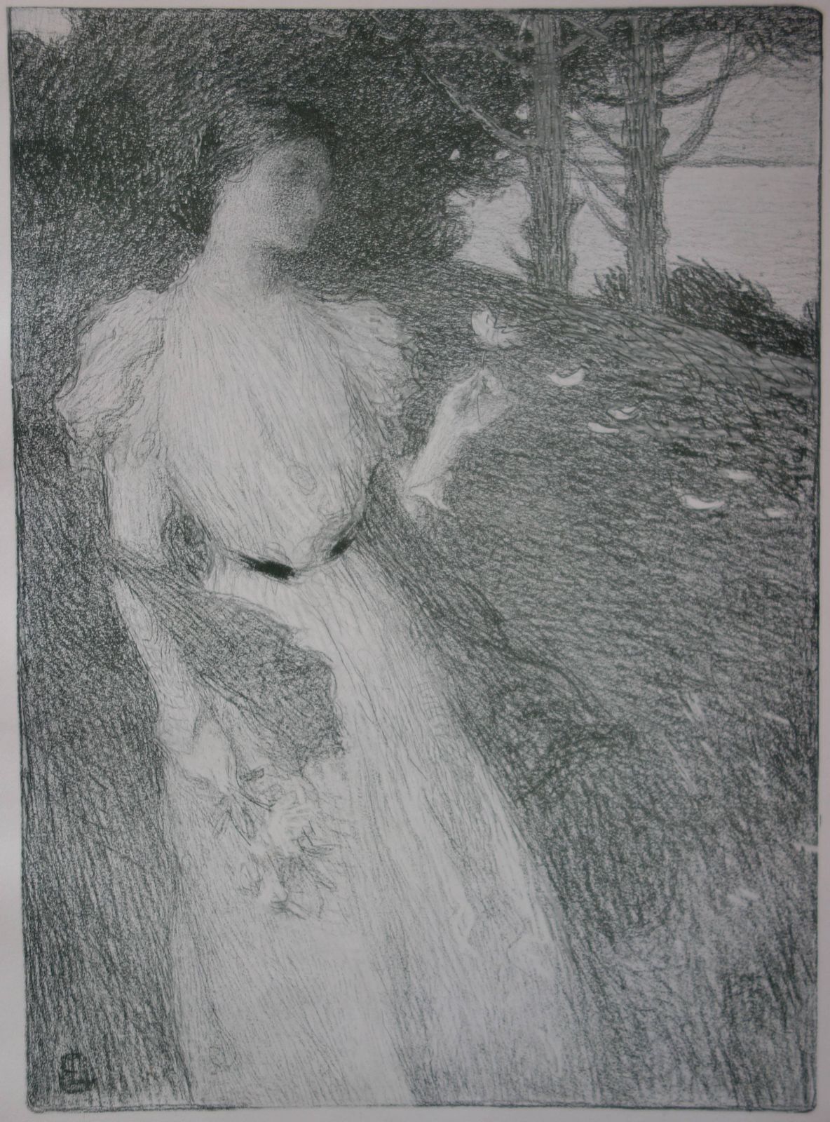 Ernest Joseph Laurentsoir D'octobre   Original Lithograph (1897/98)1897/98 photo furniture