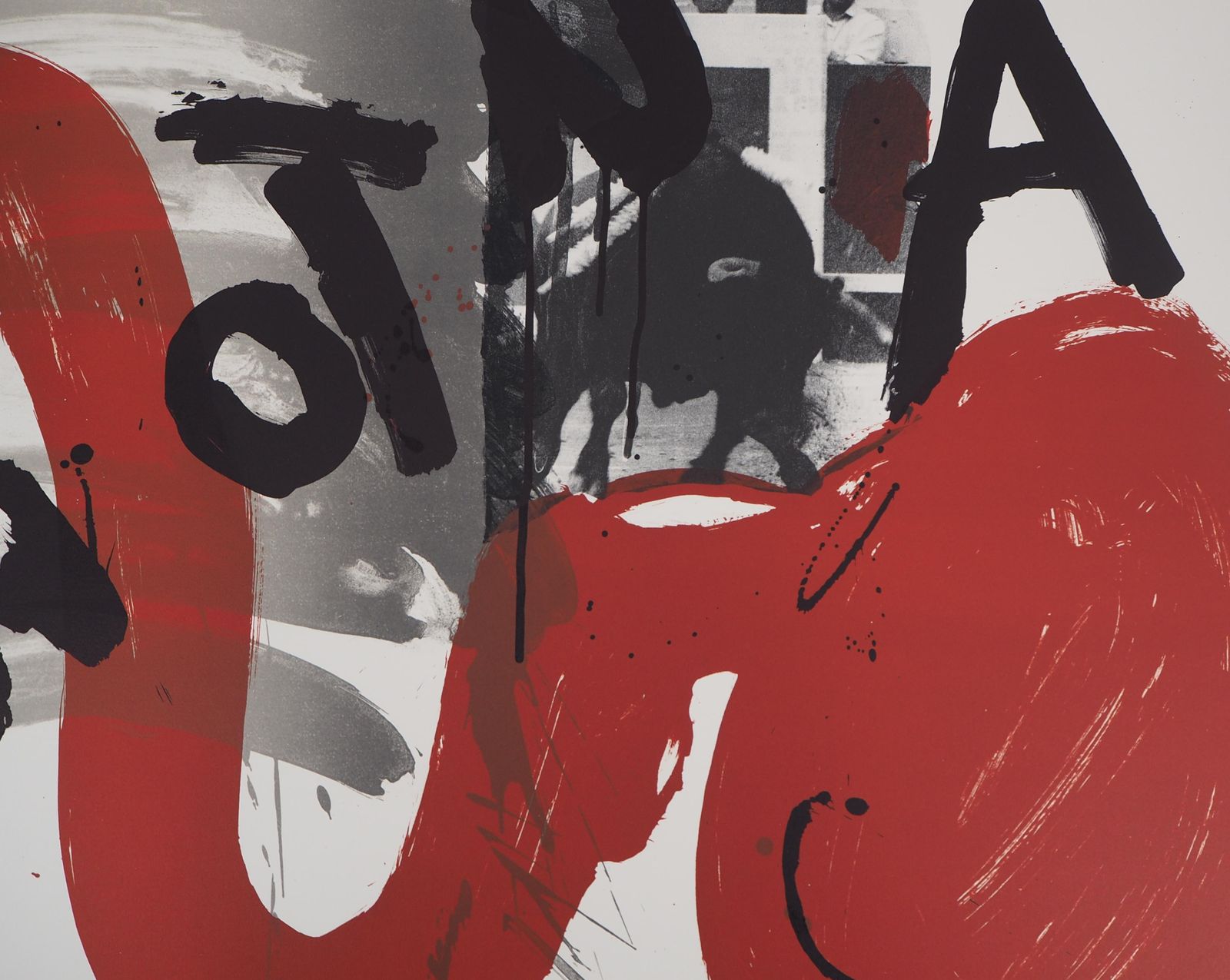 Wolf Vostellthe Scream   Original Handsigned Lithograph   85 Ex (Fluxus)1990 photo vinterior