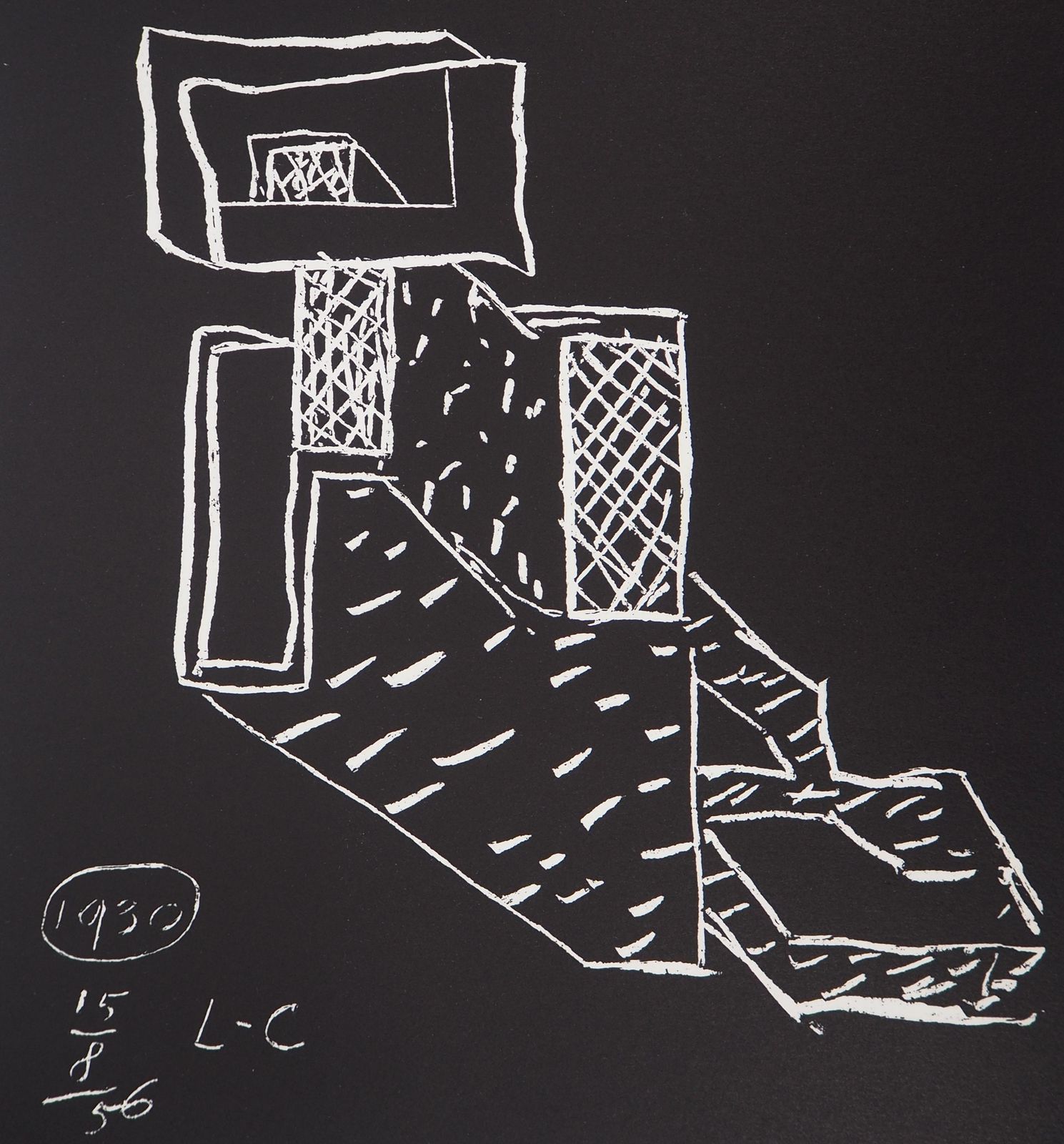 Le Corbusiertribute To Design   Original Lithograph (Atelier Michel Cassé), 19641964 photo for sale