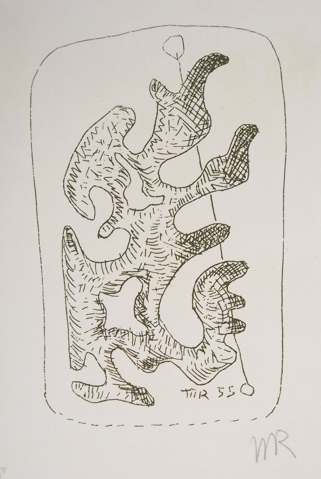 Man Raysurrealist Figure, Dorothée, 1969   Original Handsigned Etching1969 photo for sale