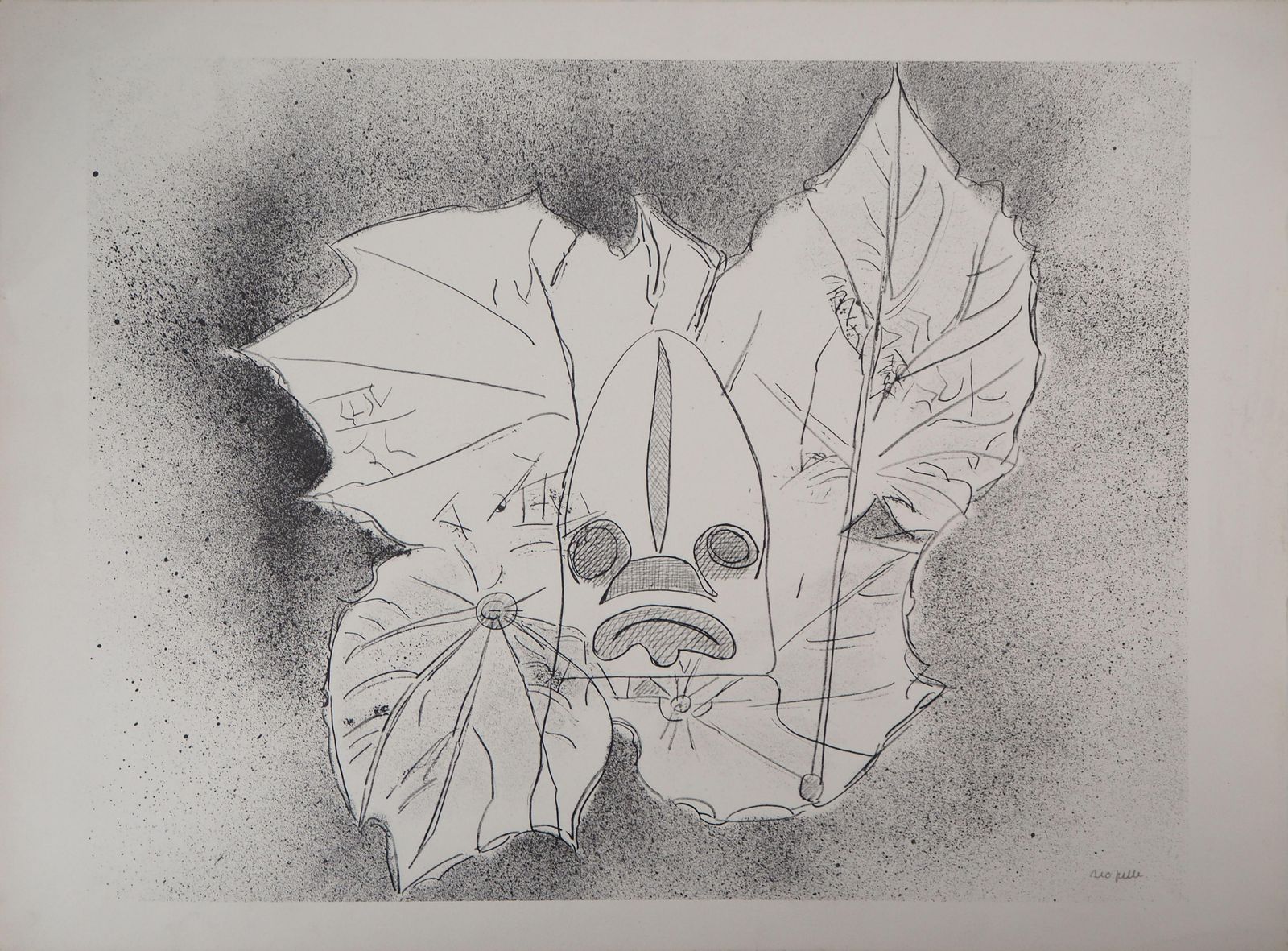 Jean Paul Riopelletribute To Nelligan : Visage Of Nature   Original Lithograph, Handsigned1979