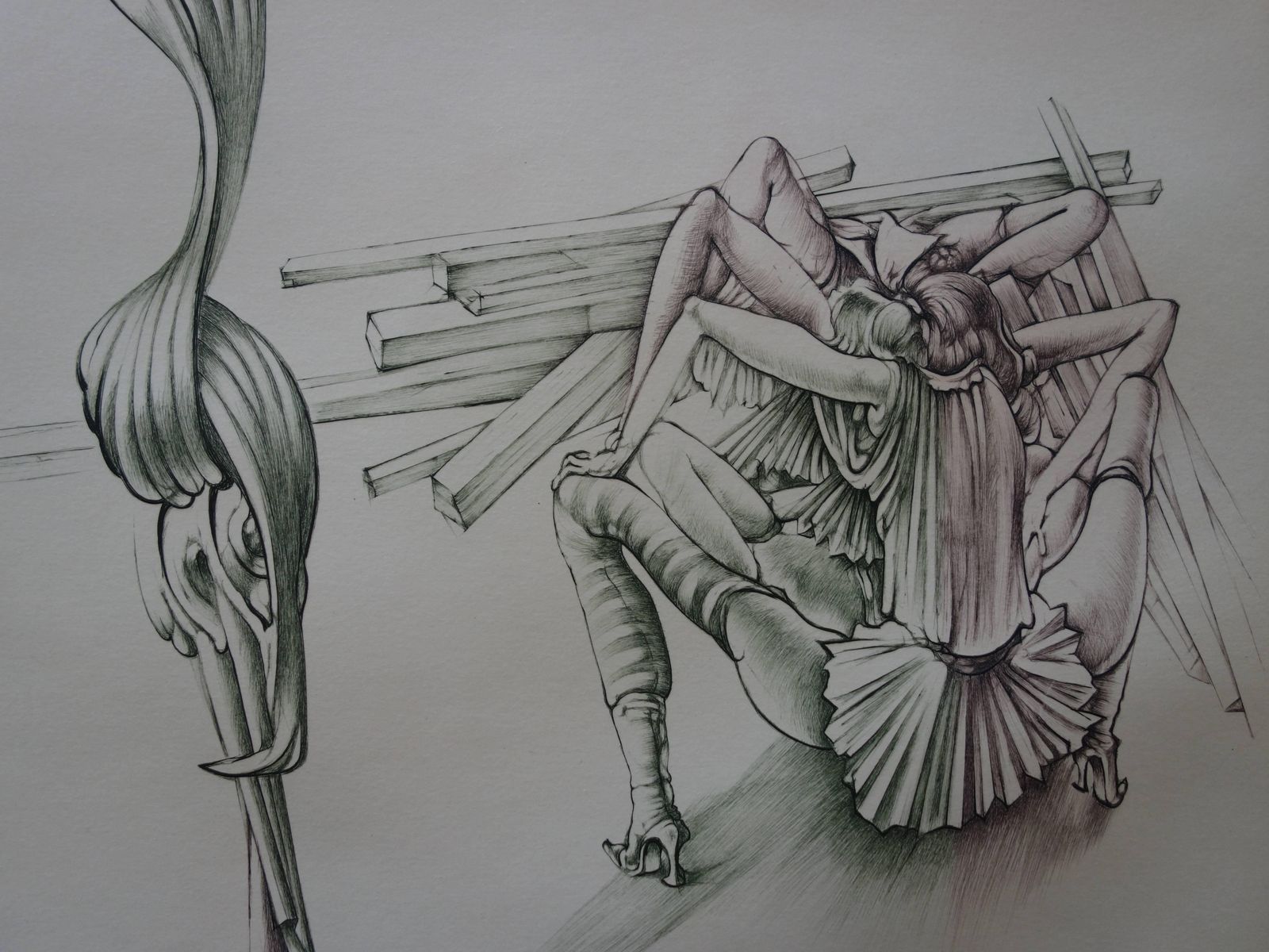 Hans Bellmerwoman On Stage   Original Handsigned Etching   150ex photo buy