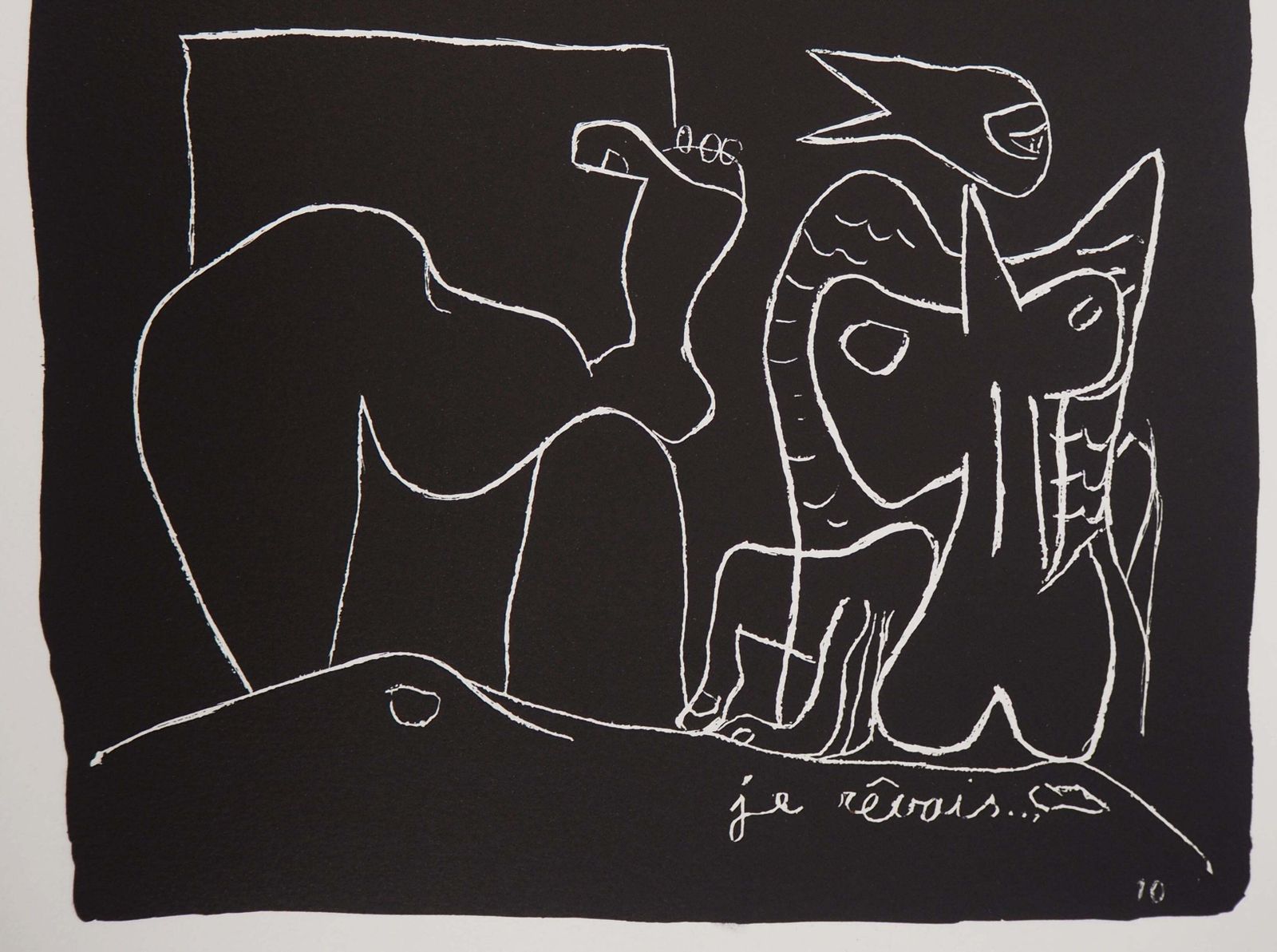 Le Corbusiersurrealist Dream   Original Lithograph (Atelier Michel Cassé), 19641964 photo for sale