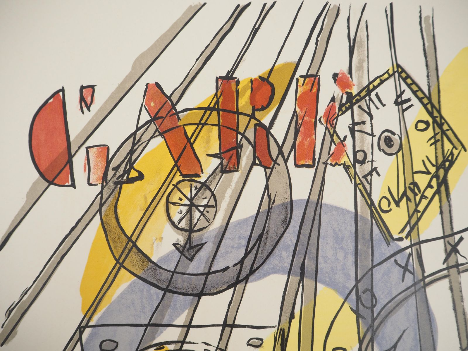 Fernand Légerthe City, The Train Station   Original Lithograph, Handsigned, 19591959 photo Art