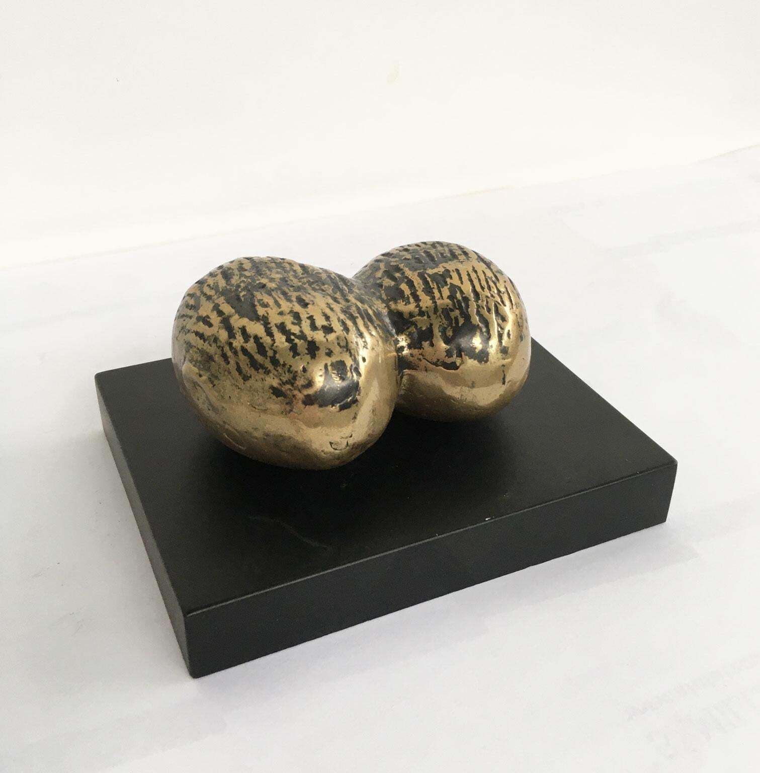 photo furniture Late 20th Century Italy Bronze Abstract Sculpture By Eli Riva Sole Luna Sun Moon