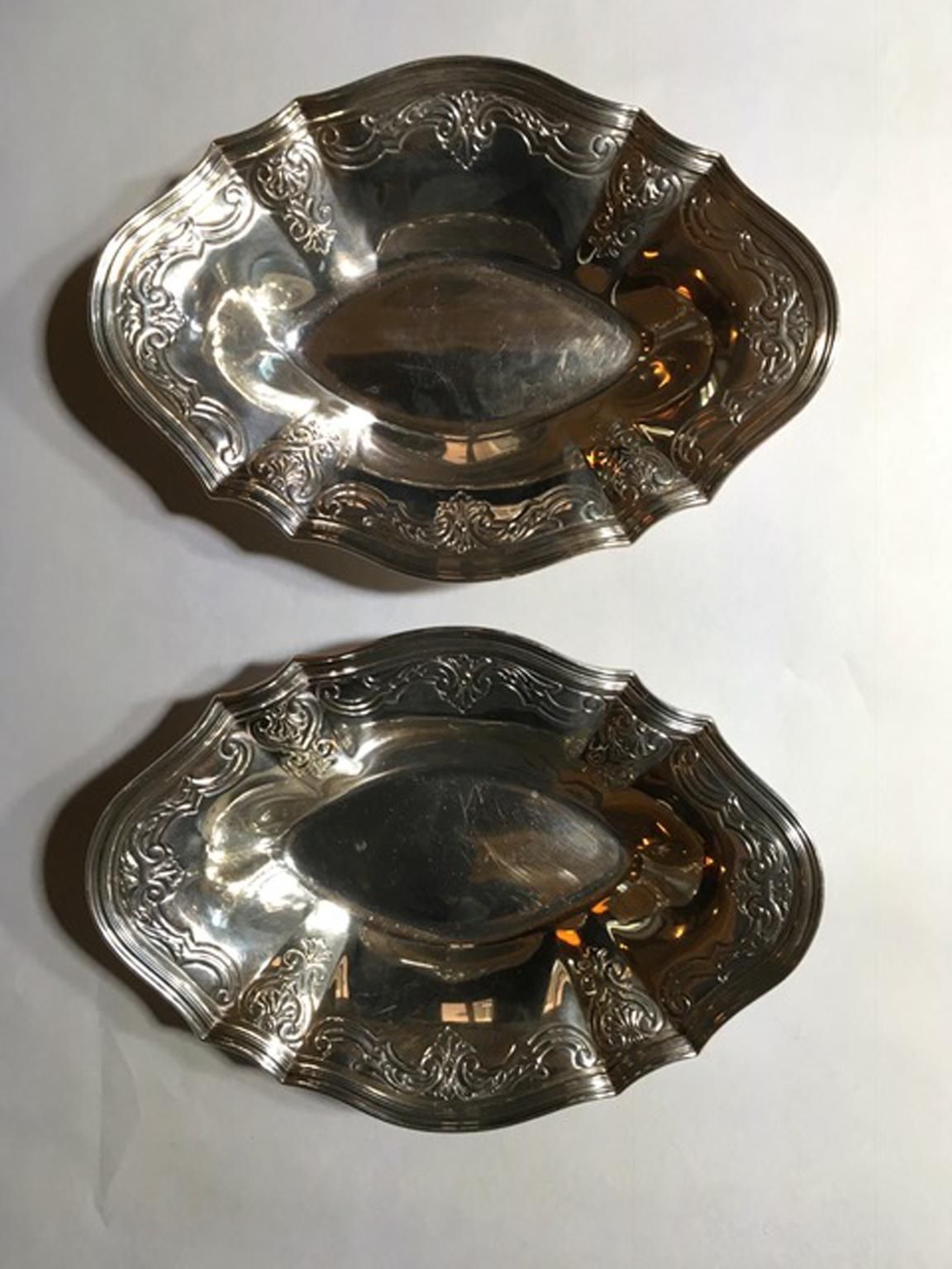 New York Tiffany Late 19th Century Victorian Pair Of Sterling Silver Bowls photo furniture