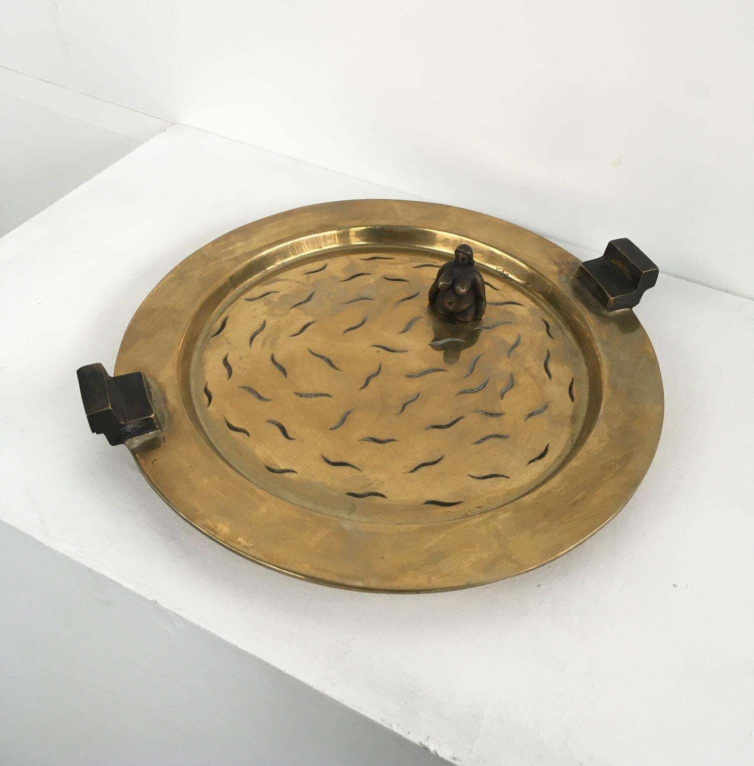 1980 Italy Ugo La Pietra Bronze Abstract Sculpture Bellezza Al Bagno photo vinterior