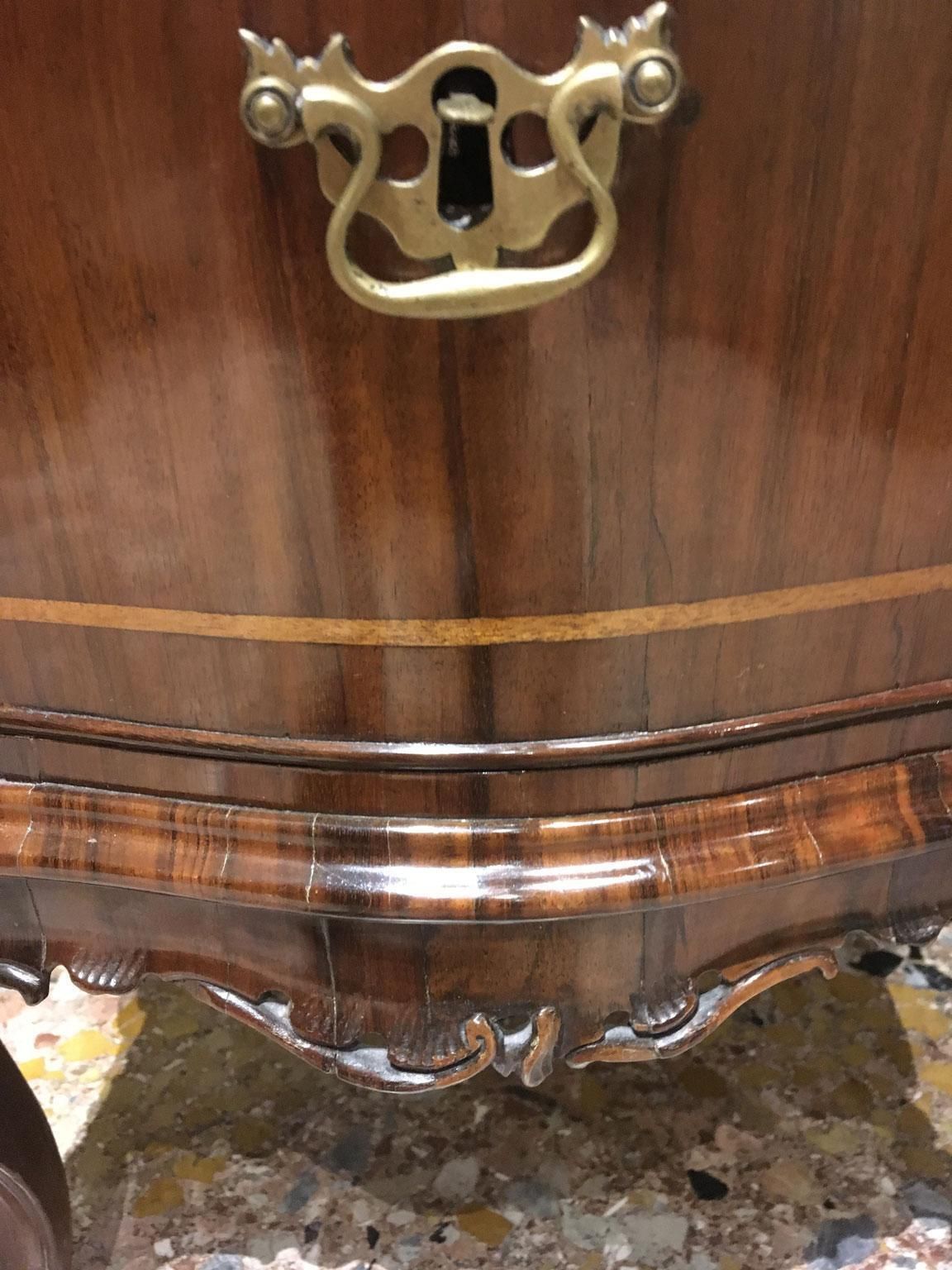 photo furniture 1750 Venezia Italy Pair Of Baroque Carved And Inlaid Walnut Bedside Tables