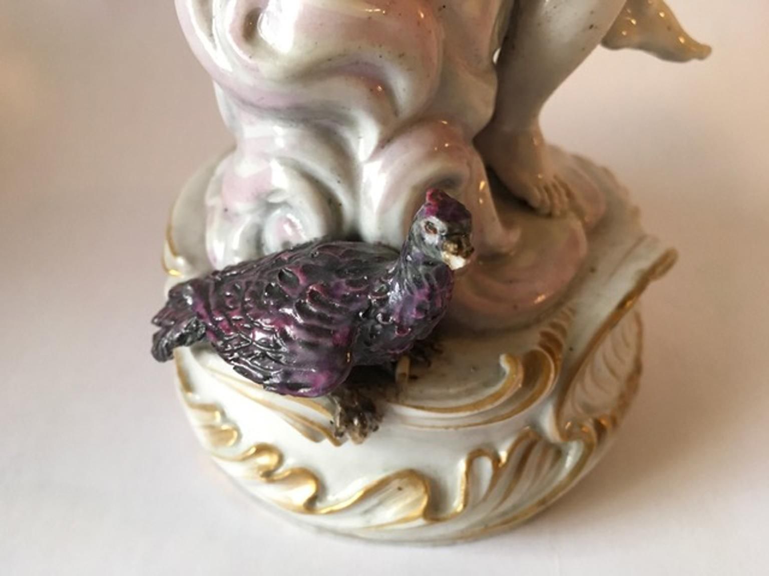 photo for sale Europe 18th Century Attribuited To Meissen Porcelain Giove Figurine