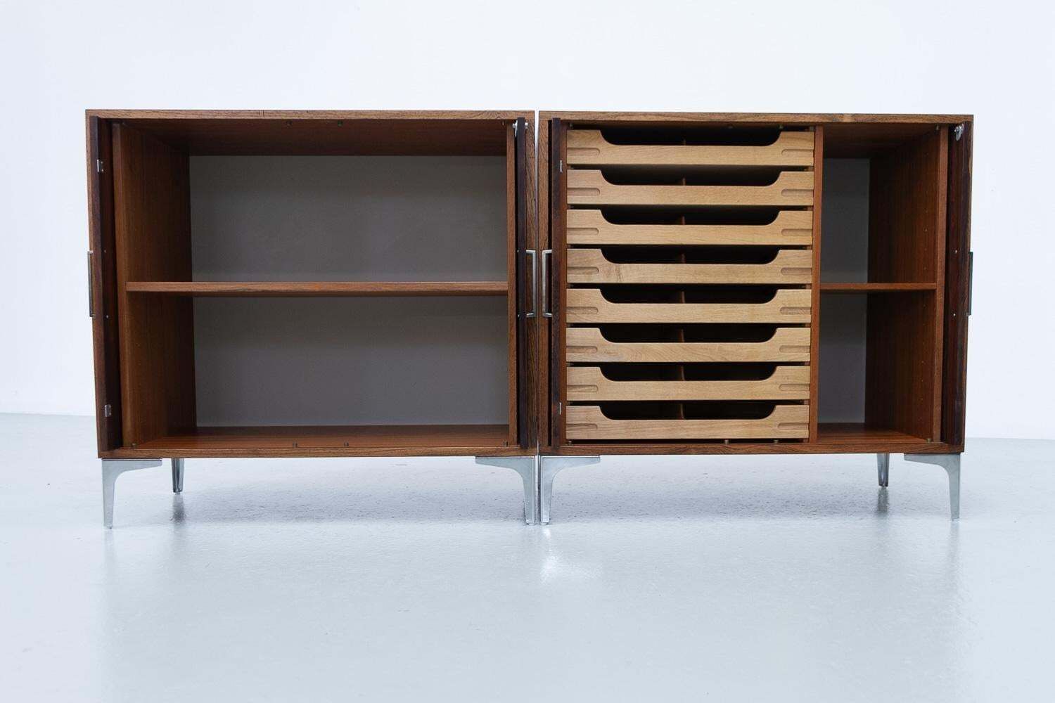 Danish Modern Rosewood Cabinets By Bjerringbro Savværk, 1960s. Set Of 2. photo 2040.0