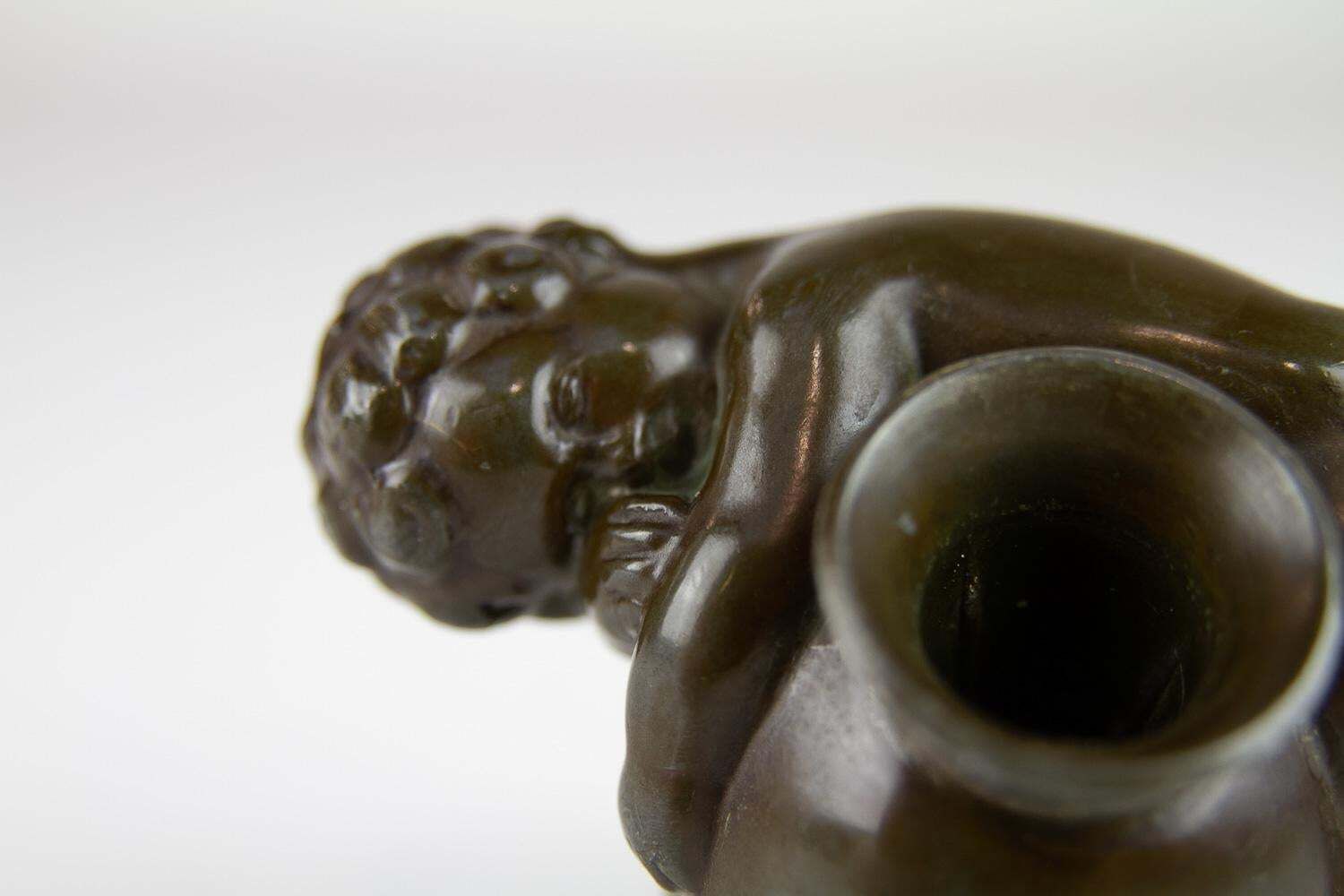 Art Deco Pen Holders In Disko Metal By Just Andersen, 1930s. Set Of 2. photo vinterior