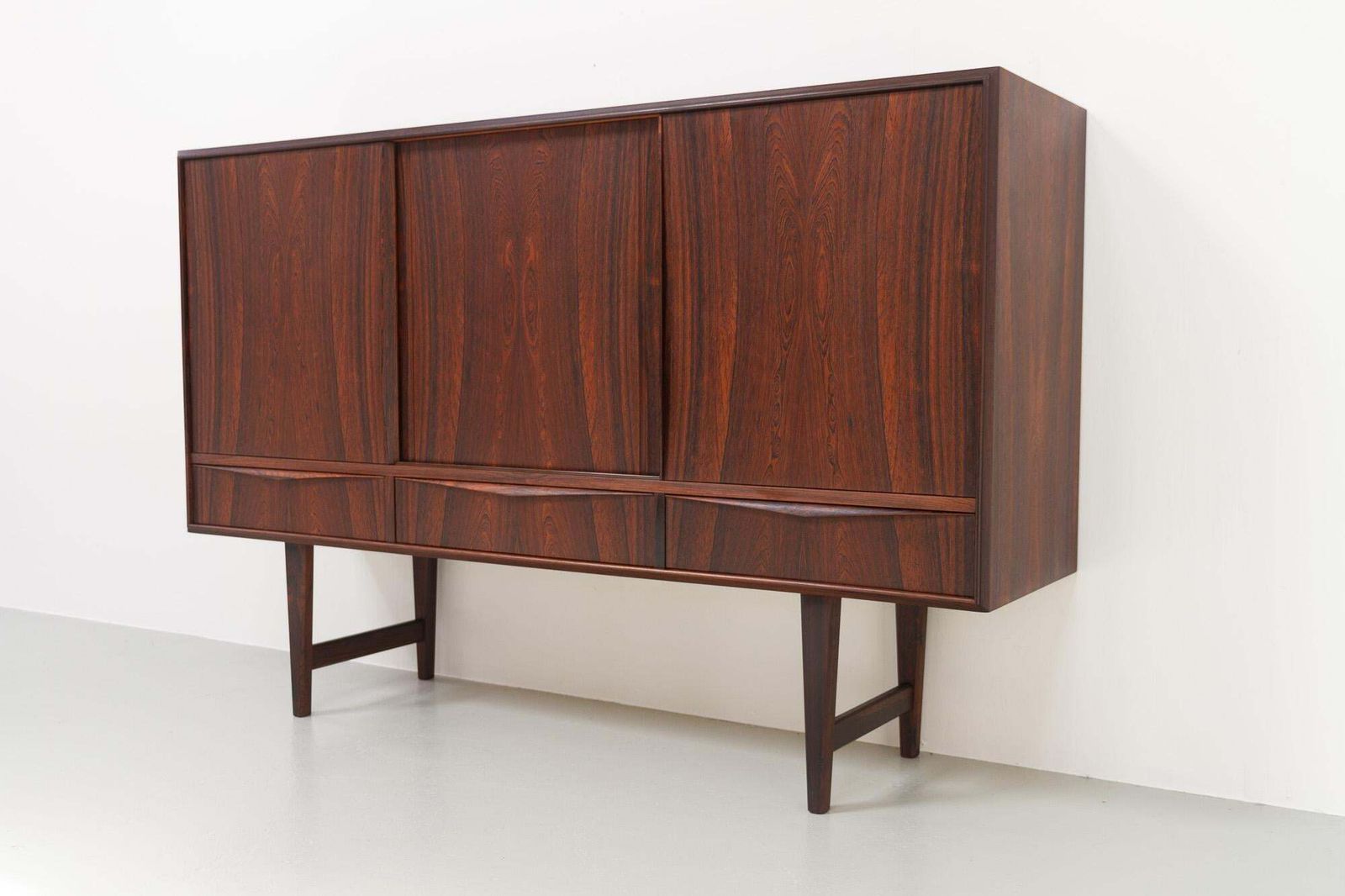 Furniture Mid Century Danish Rosewood Sideboard By E.W. Bach For Sejling Skabe, 1960s. photo