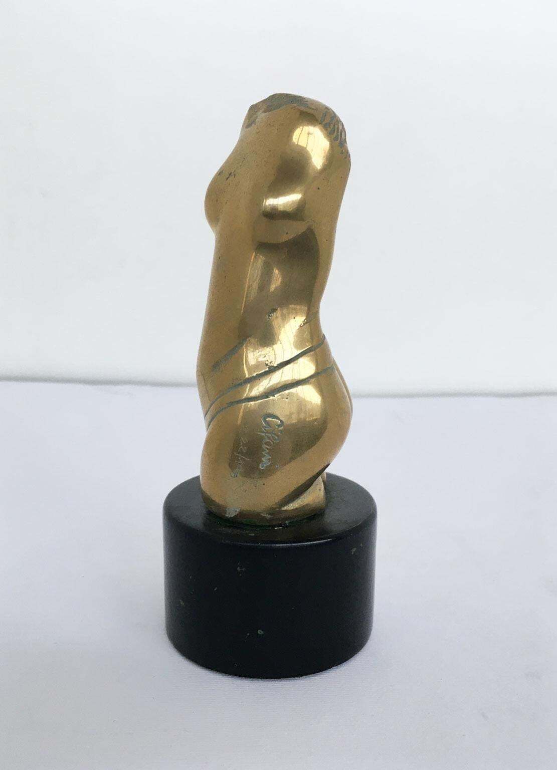 photo vinterior 1980 Italy Post Modern Bronze Abstract Sculpture By Alfredo Cifani Title Eos