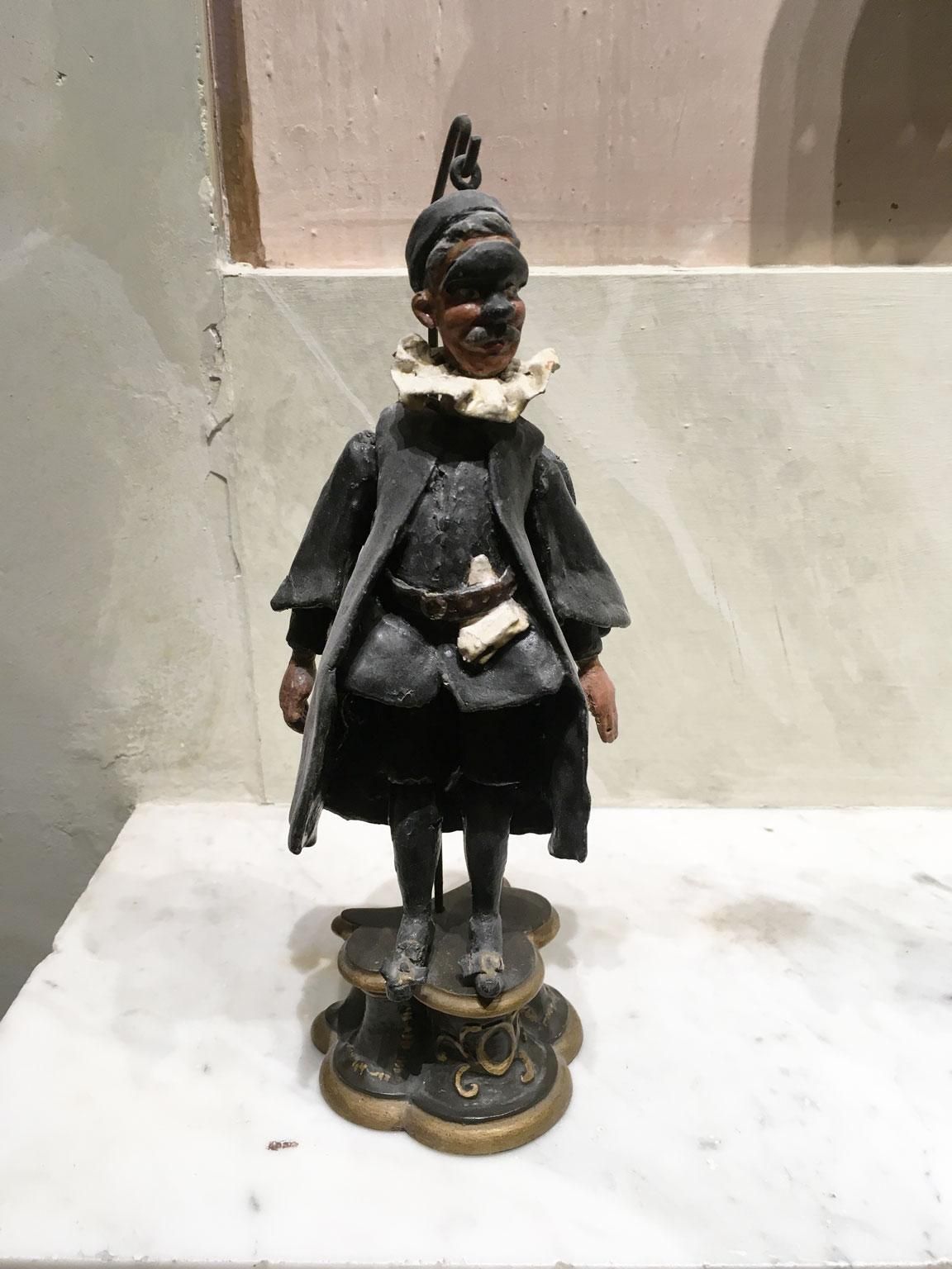 1750 Venezia Italy Set 7 Lacquered Puppets Polychrome Wooden And Papier Machè photo Home Decor