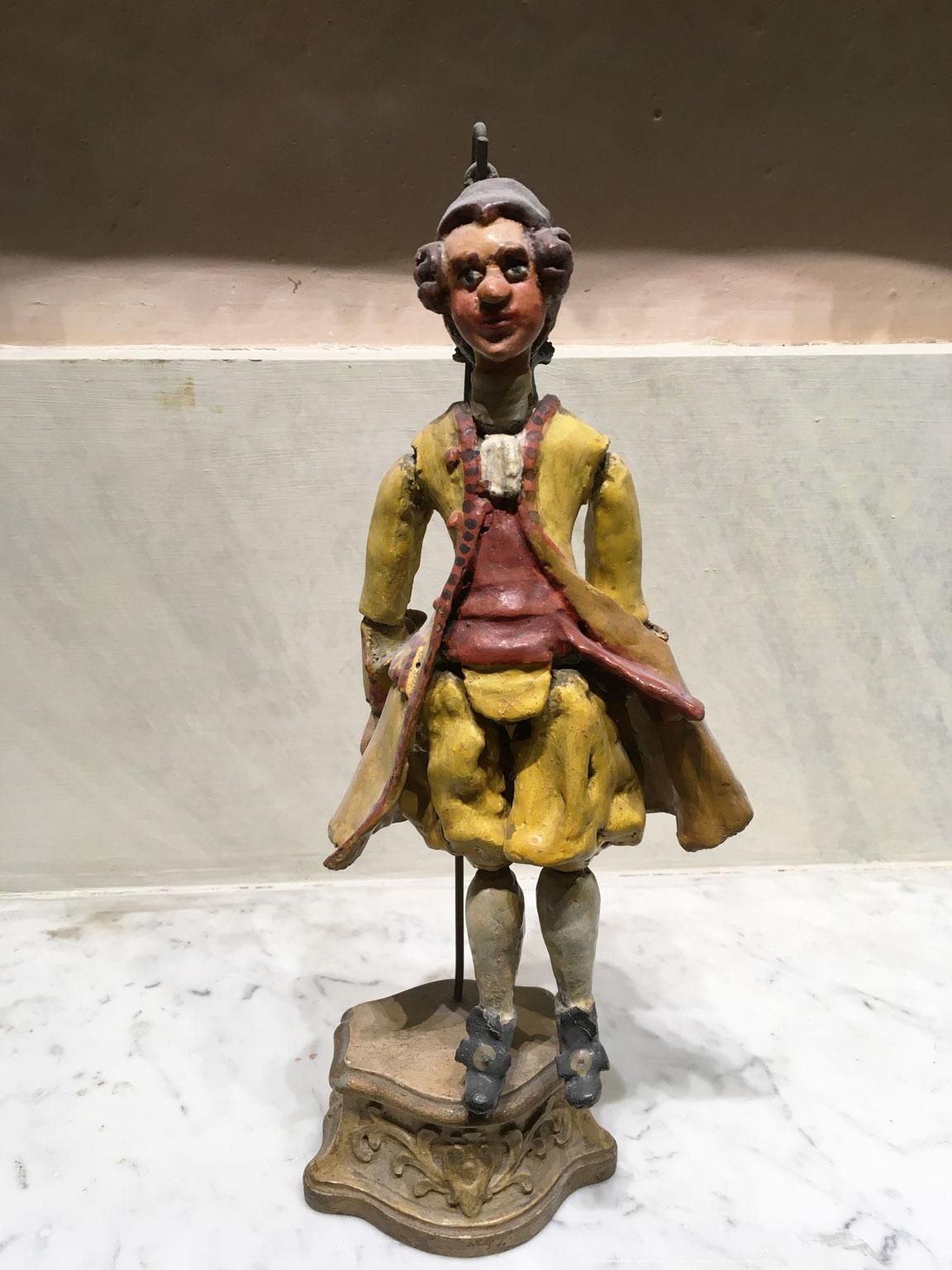 1750 Venezia Italy Set 7 Lacquered Puppets Polychrome Wooden And Papier Machè photo 46742.0