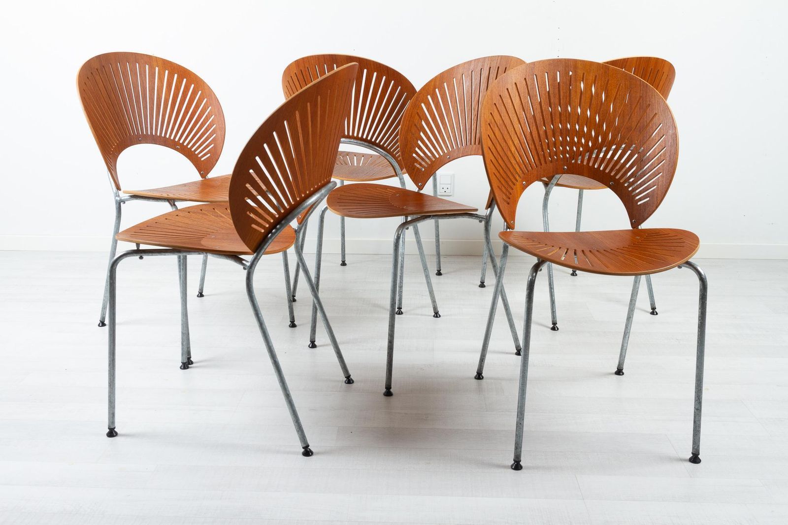 Trinidad Teak Dining Chairs By Nanna Ditzel 1990s Set Of 6 photo for sale
