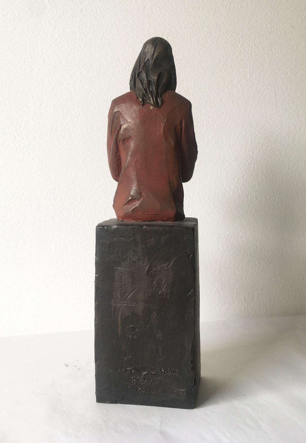 photo for sale Italy Bronze Cast Figurine Sculpture By Aron Demetz Verso Te