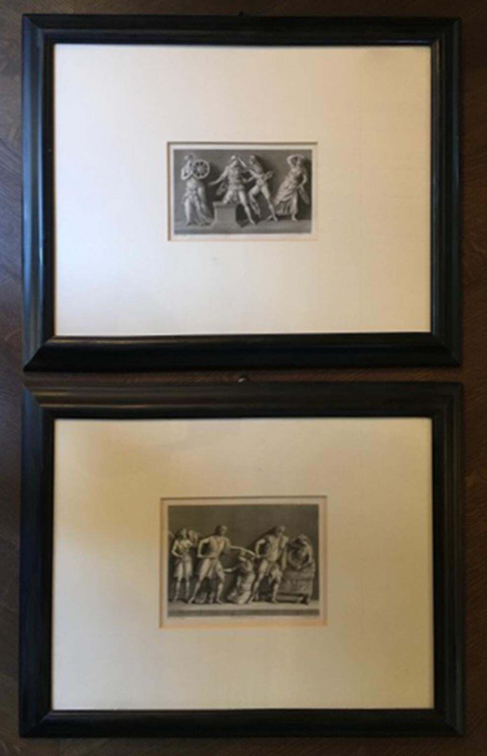 France Mid 19th Century Pair Of Neoclassical Black And White Prints By J.C.Ulmer photo furniture