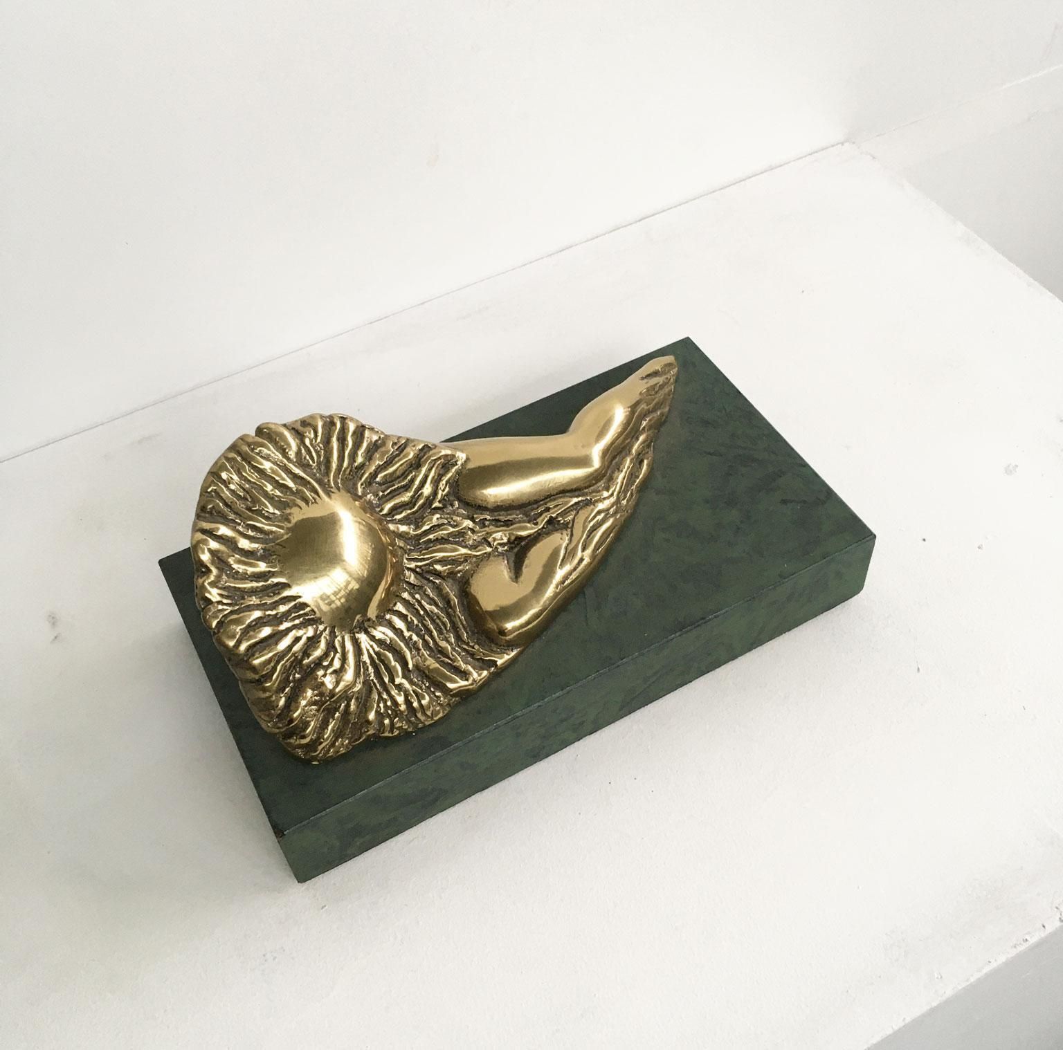 photo vinterior 1986 Italy Bronze Abstract Sculpture Patrizia Guerresi Donnasole Sun Woman