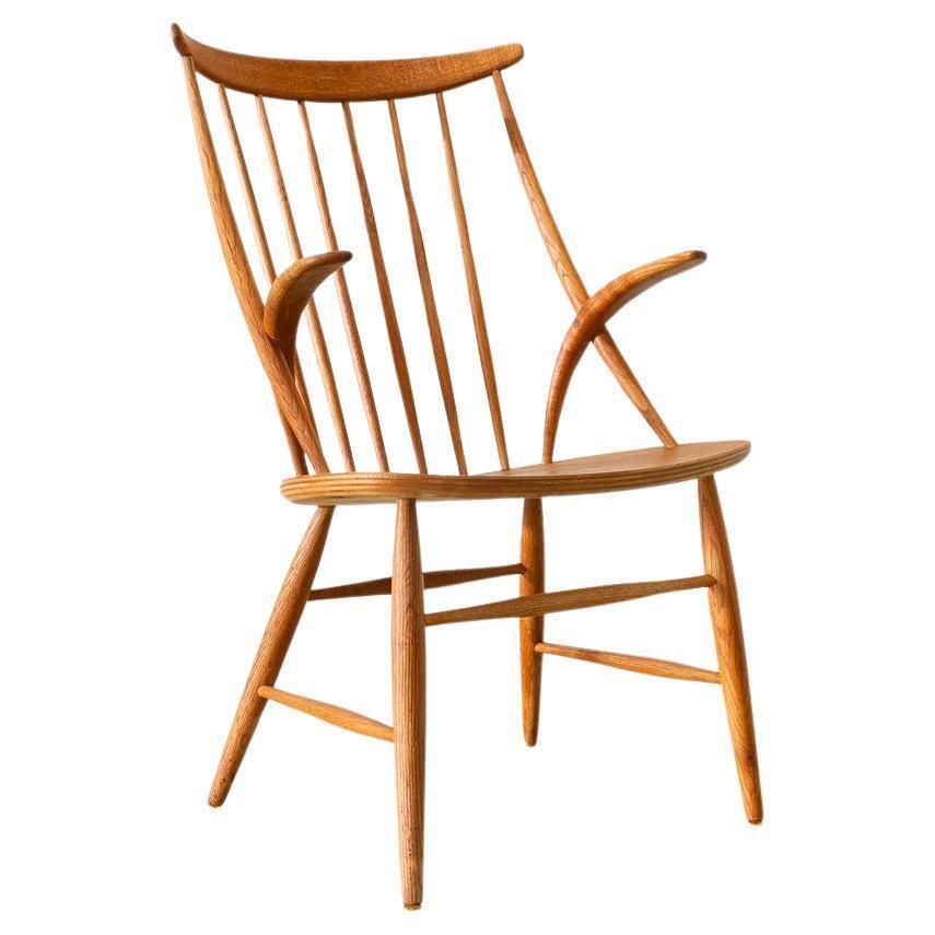 Danish Modern Armchair Iw2 In Oak By Illum Wikkelsø, 1960s.