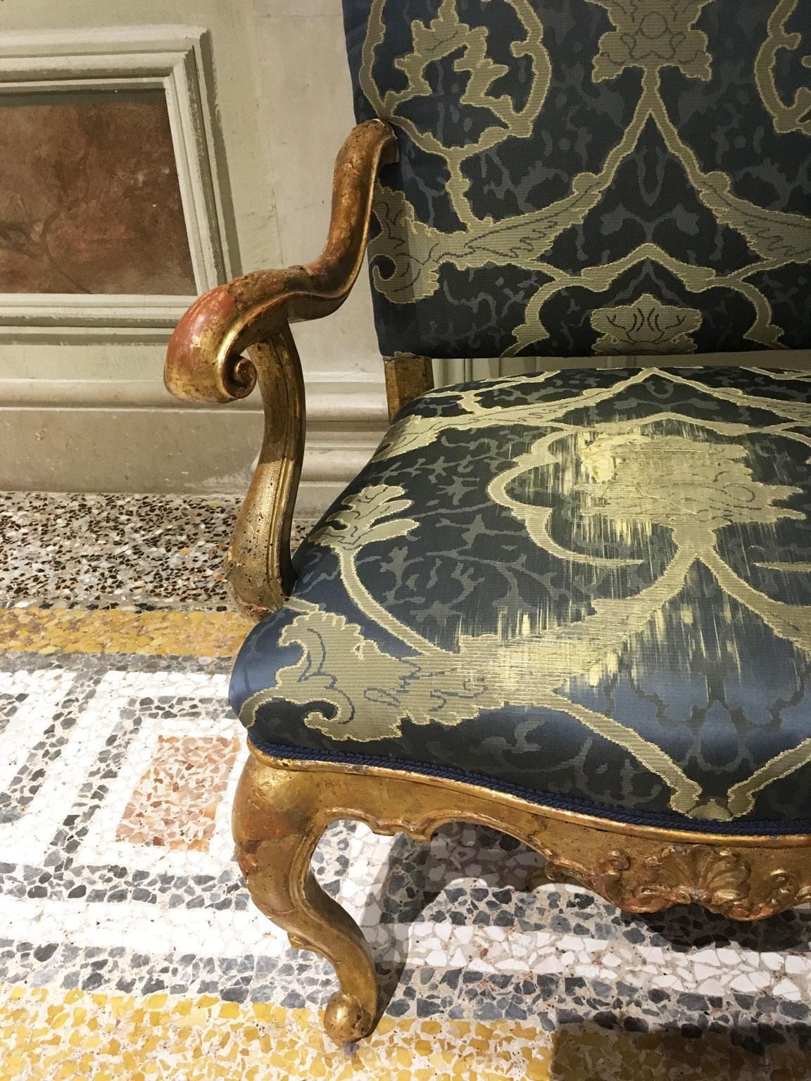 photo furniture 1750 Venezia Italy Pair Of Rococo Carved Giltwood Armchairs