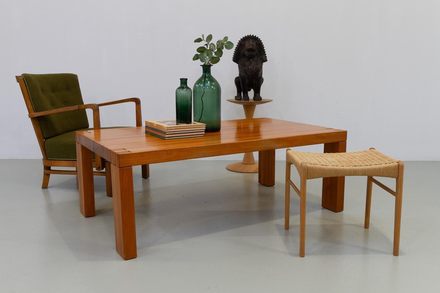 photo vintage Danish Modern Oak Stool By Peder Kristensen For Glyngøre Stolefabrik, 1960s.