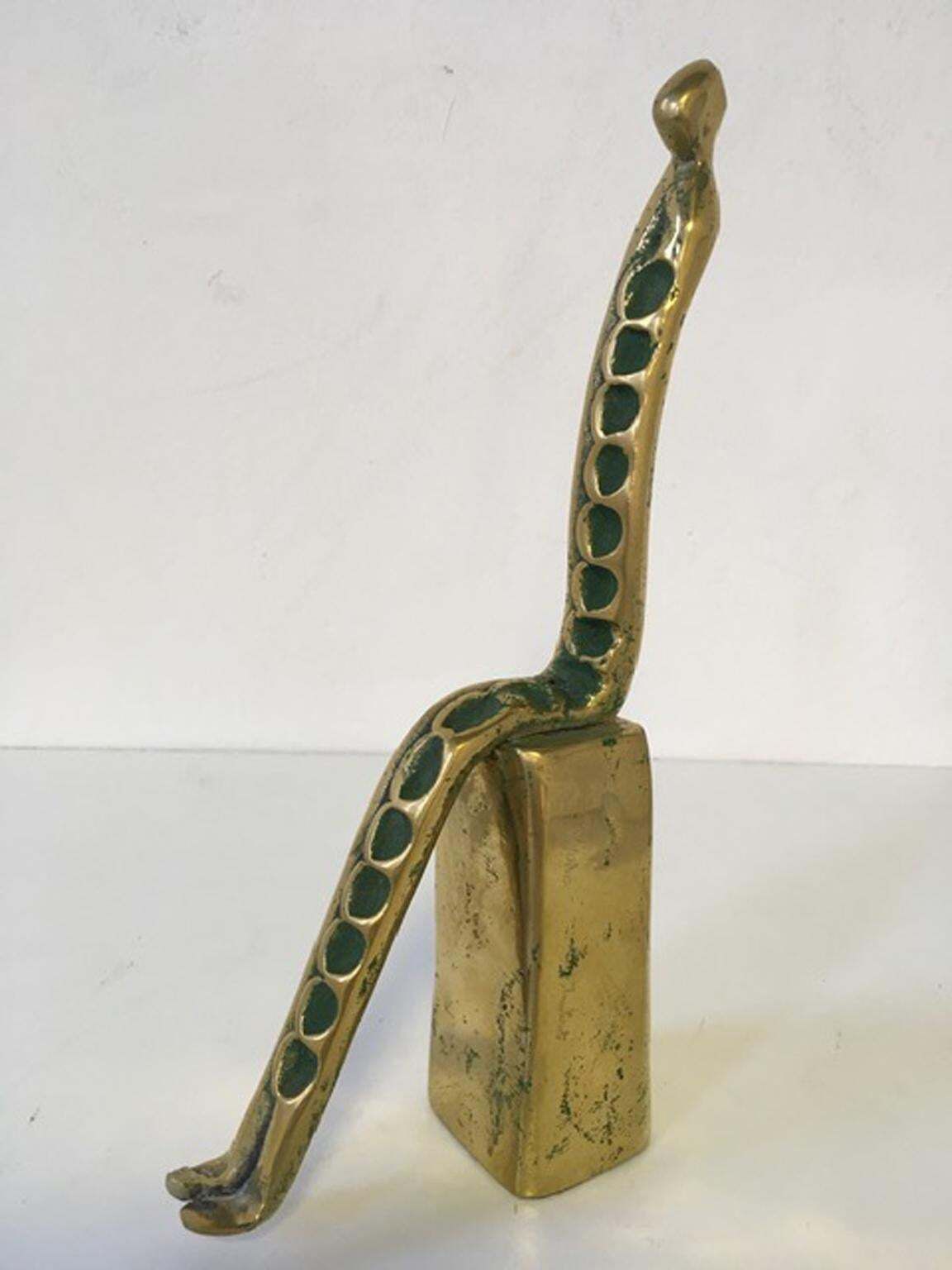 1985 Italy Post Modern Abstract Bronze Sculpture By Annie Lambert photo furniture