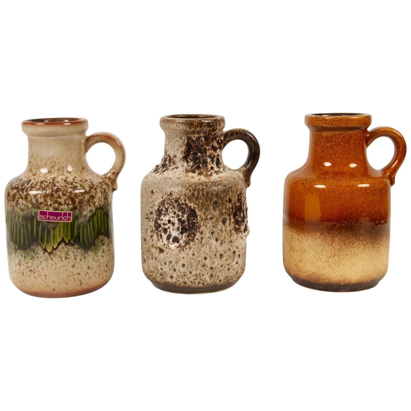 Vintage West Germany Vases Set Of 3, 1970s
