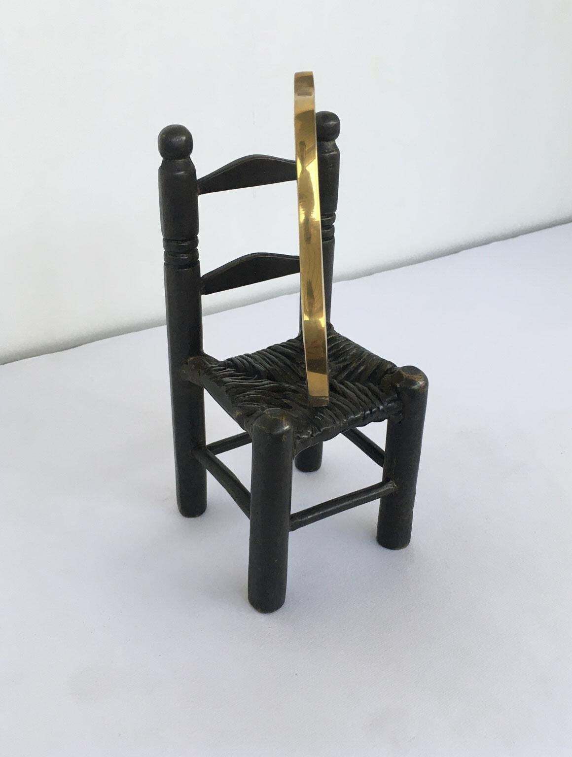 1989 Italy Bronze Abstract Sculpture Concetto Pozzati In Posa photo vinterior