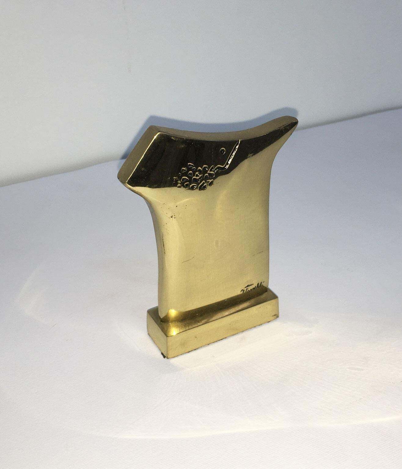 1980 Italy Post Modern Bronze Abstract Sculpture Ottorino Tonelli  Adamo photo vinterior