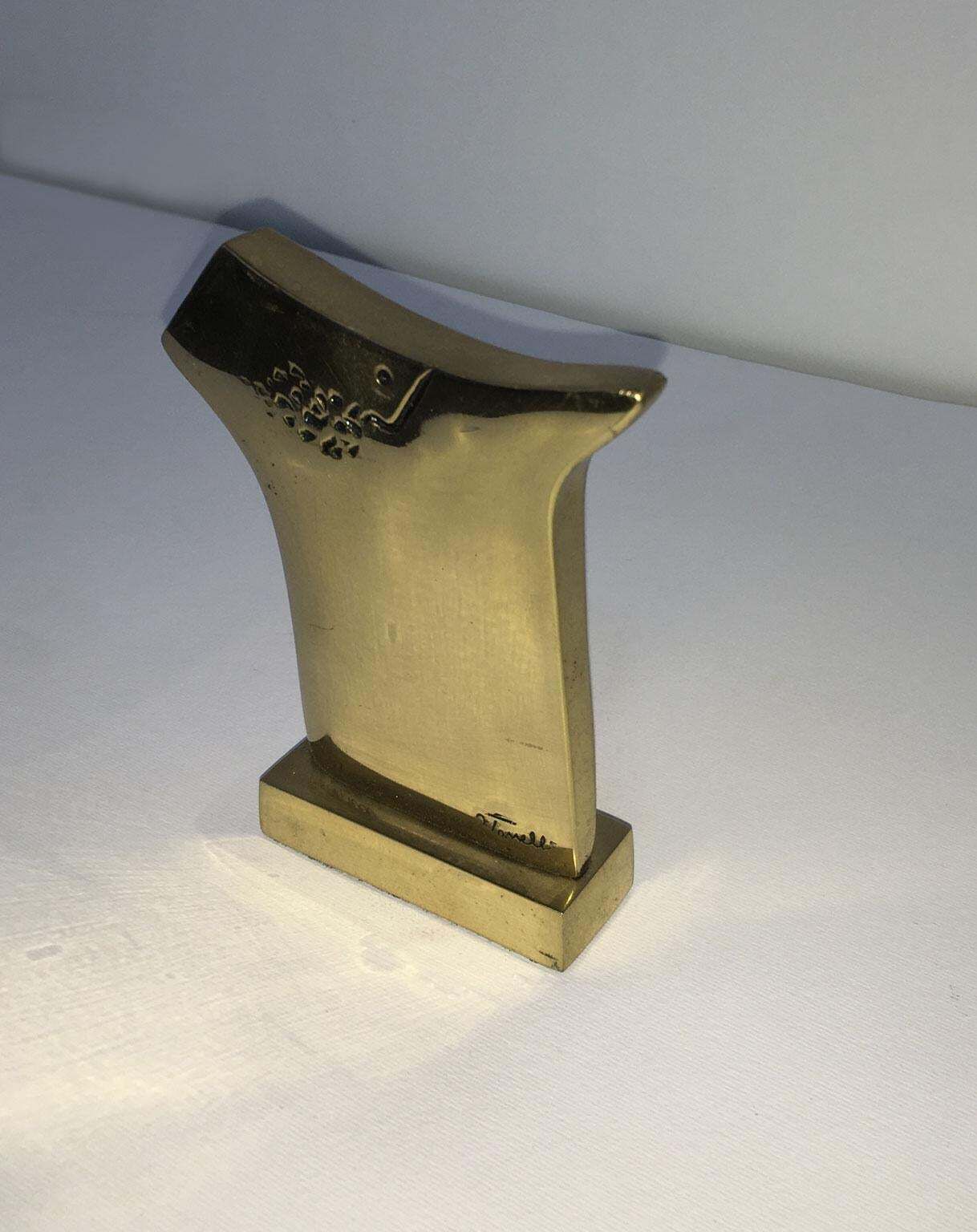 1980 Italy Post Modern Bronze Abstract Sculpture Ottorino Tonelli  Adamo photo buy