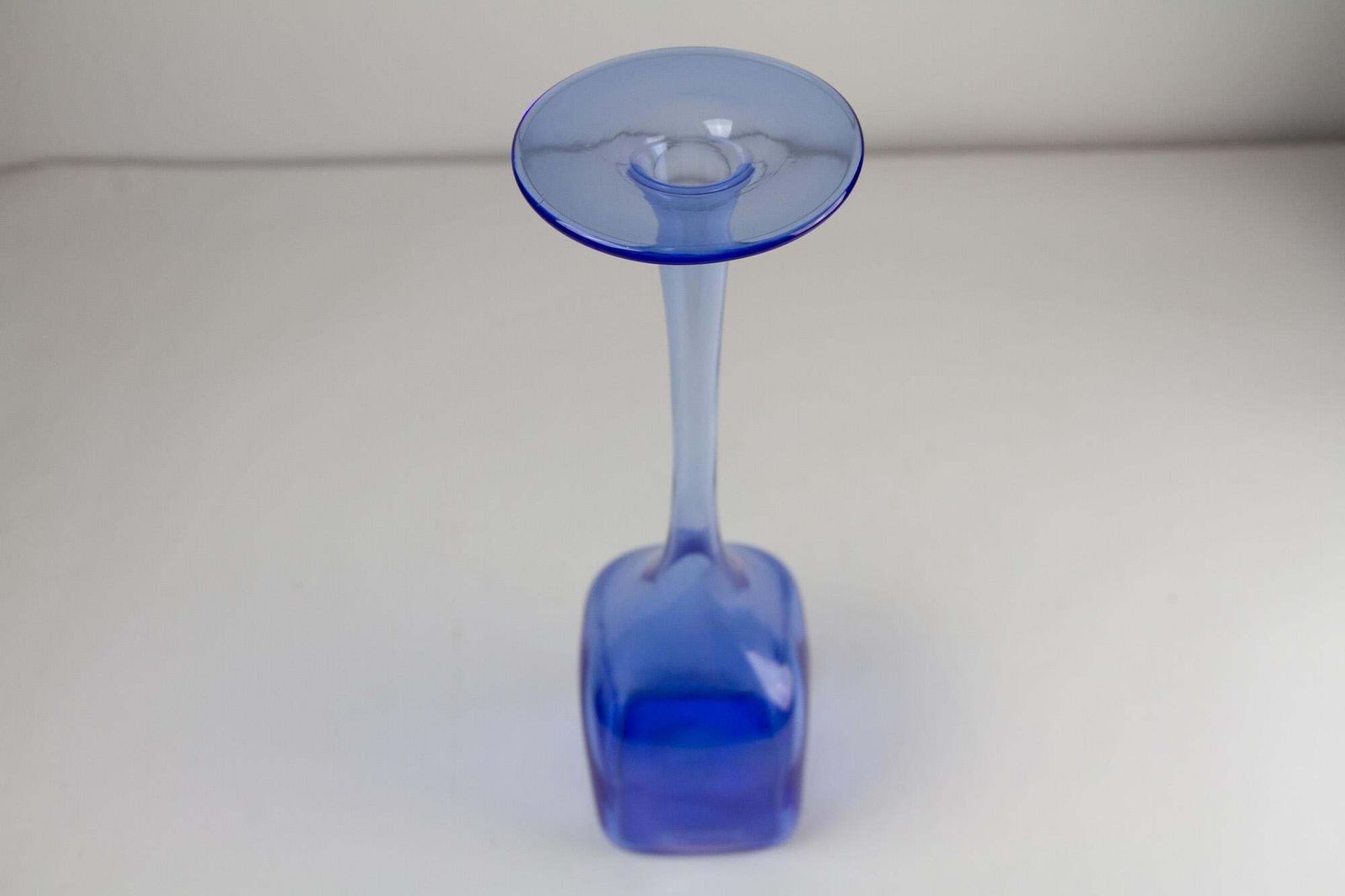 Vintage Danish Glass Vases "Sapphire Blue" By Holmegaard. Set Of 4. photo buy