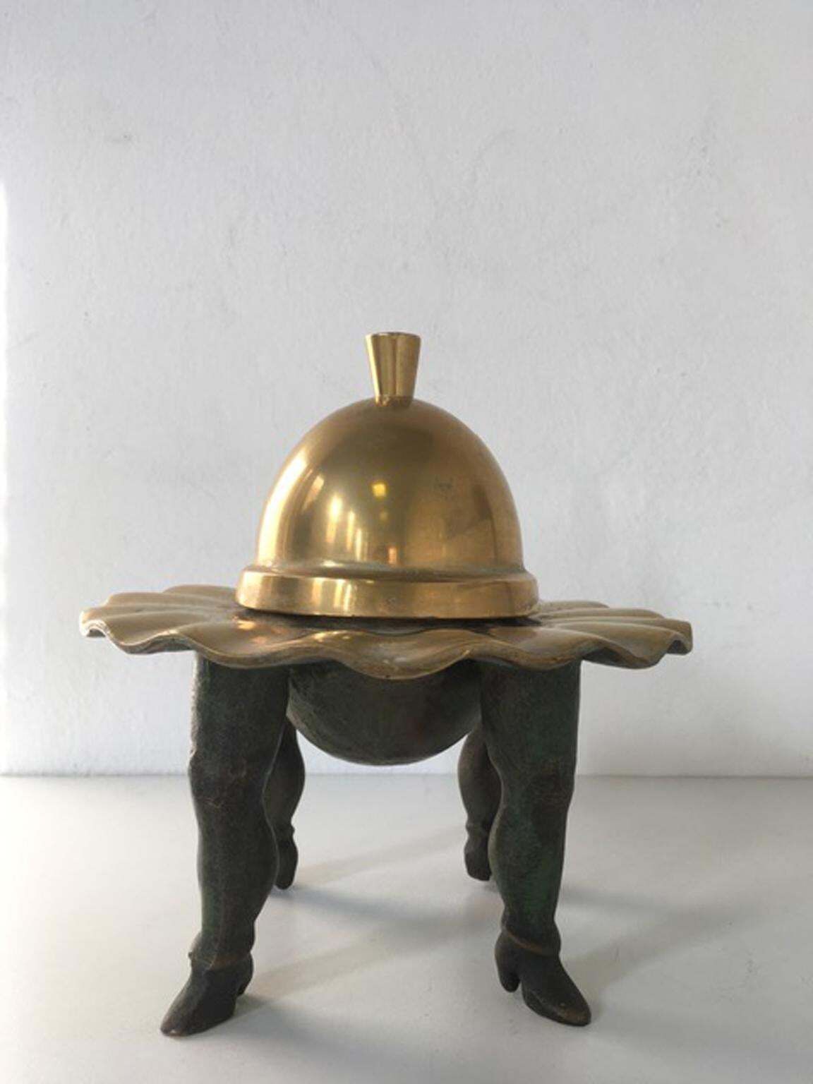 Italy 1980 Ugo La Pietra Abstract Bronze Sculpture Four Dance Steps photo 5737.0