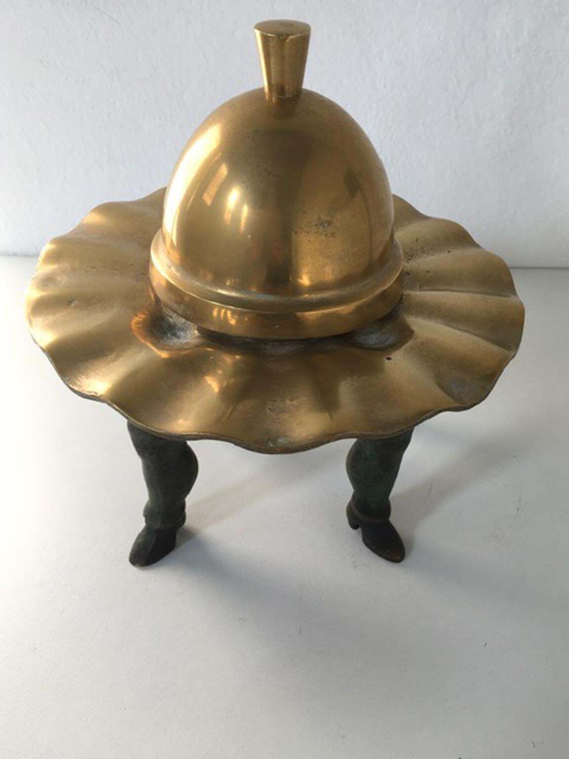 photo furniture Italy 1980 Ugo La Pietra Abstract Bronze Sculpture Four Dance Steps